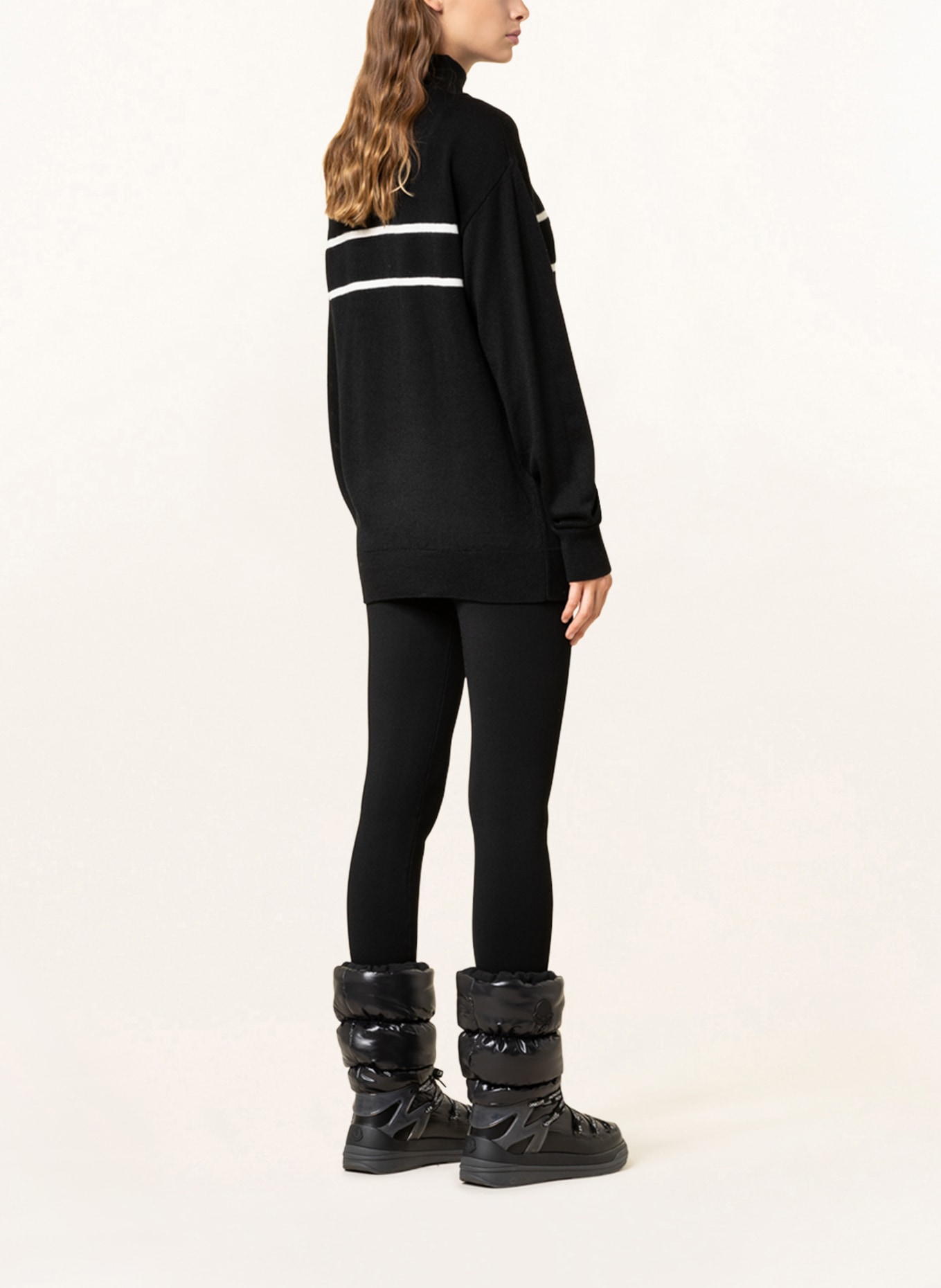 MONCLER Sweater COLLO, Color: BLACK/ WHITE (Image 3)