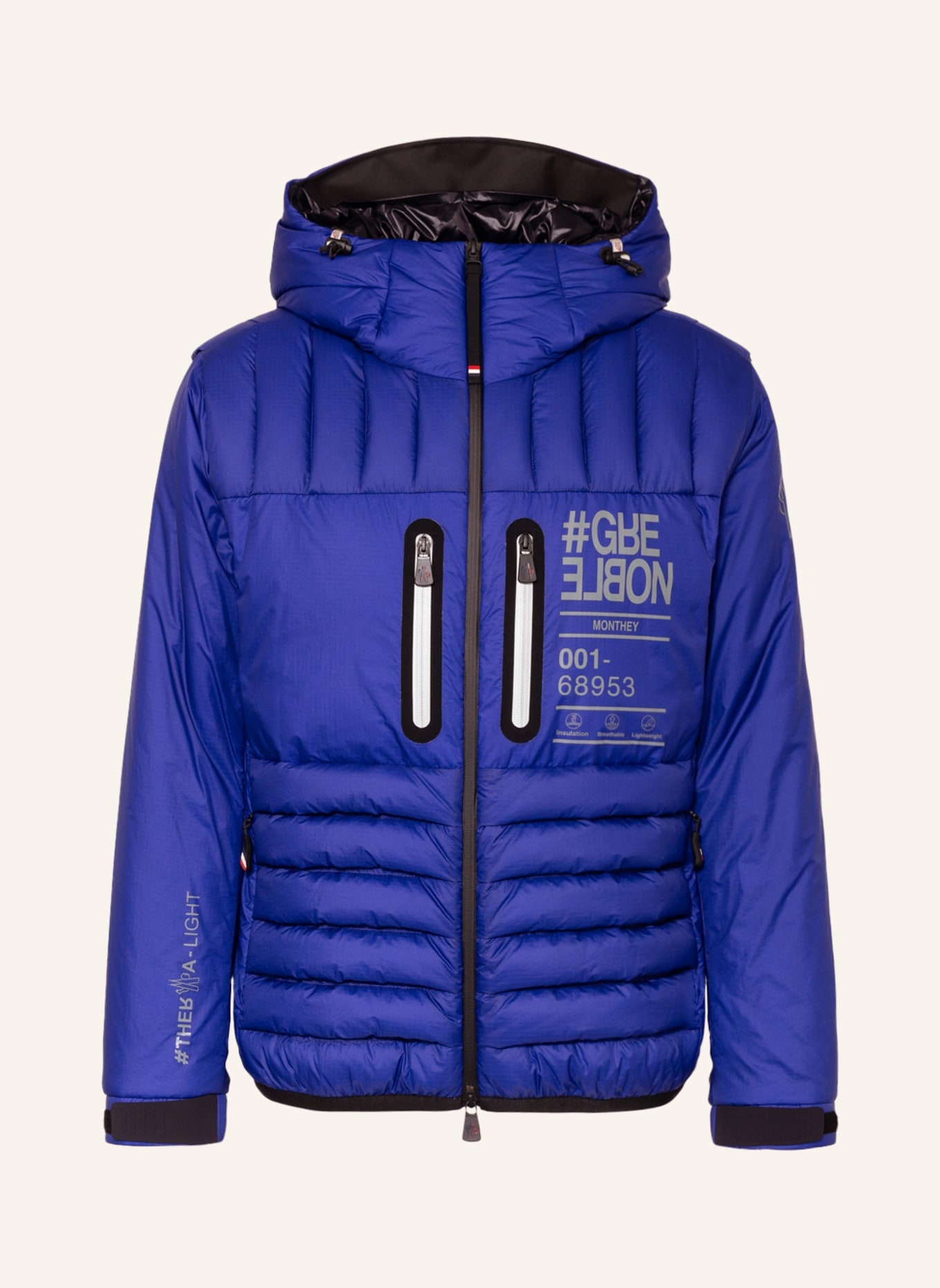 MONCLER GRENOBLE Down jacket MONTHEY, Color: BLUE (Image 1)