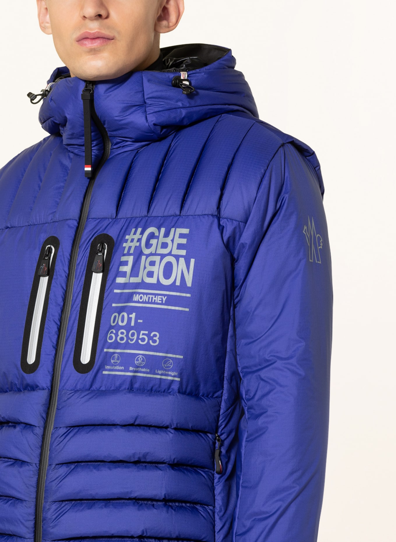 MONCLER GRENOBLE Down jacket MONTHEY, Color: BLUE (Image 5)