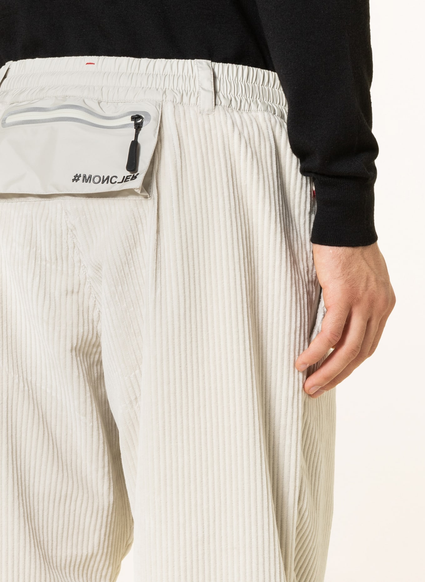 MONCLER GRENOBLE Funkční kalhoty ze směsi materiálů , Barva: SVĚTLE ŠEDÁ (Obrázek 5)