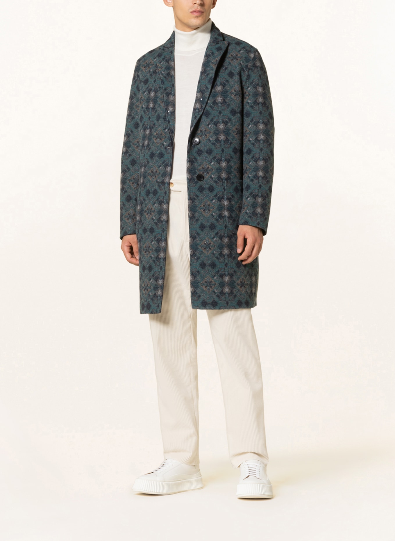 ETRO Reversible wool coat, Color: DARK BLUE (Image 2)