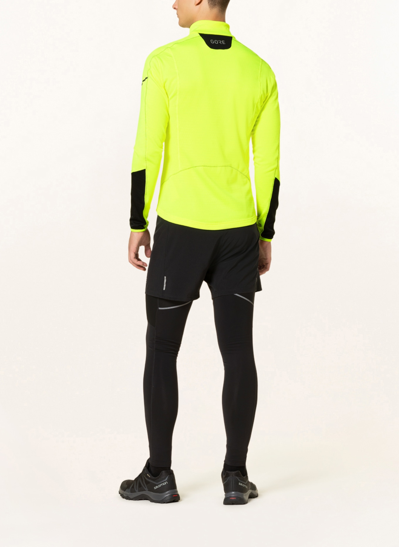 GORE RUNNING WEAR Running tights PARTIAL GORE® WINDSTOPPER®, Color: BLACK (Image 3)