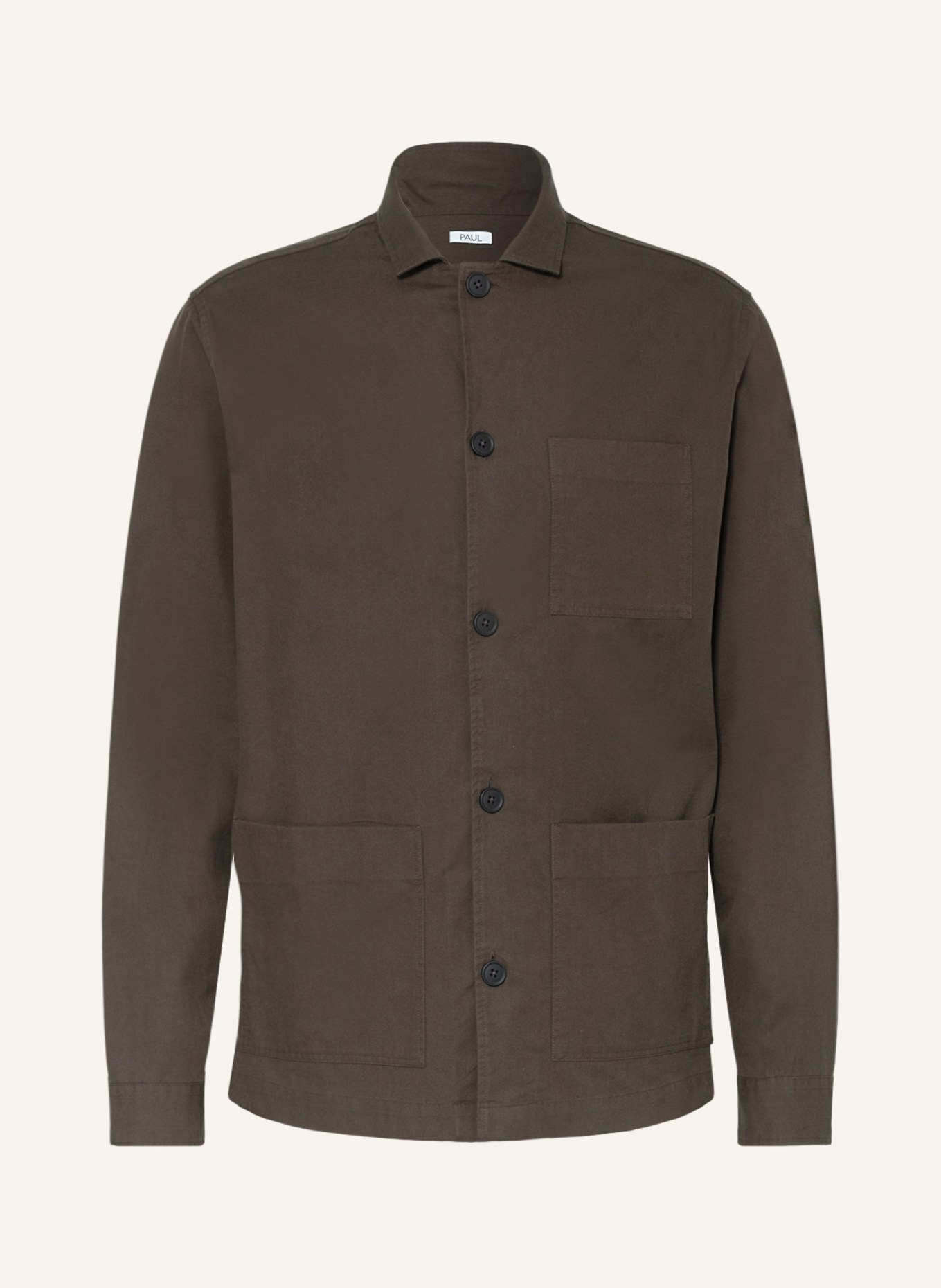 PAUL Overshirt, Color: OLIVE (Image 1)