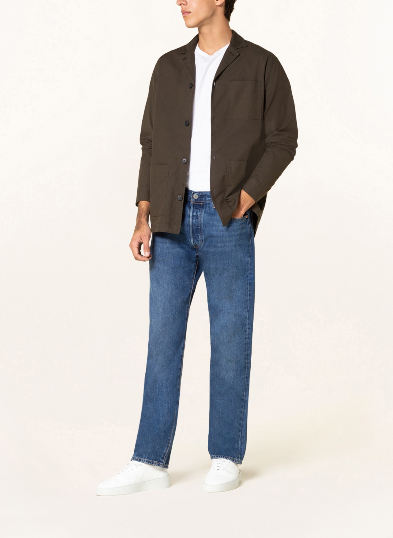 PAUL Overshirt, Color: OLIVE (Image 2)