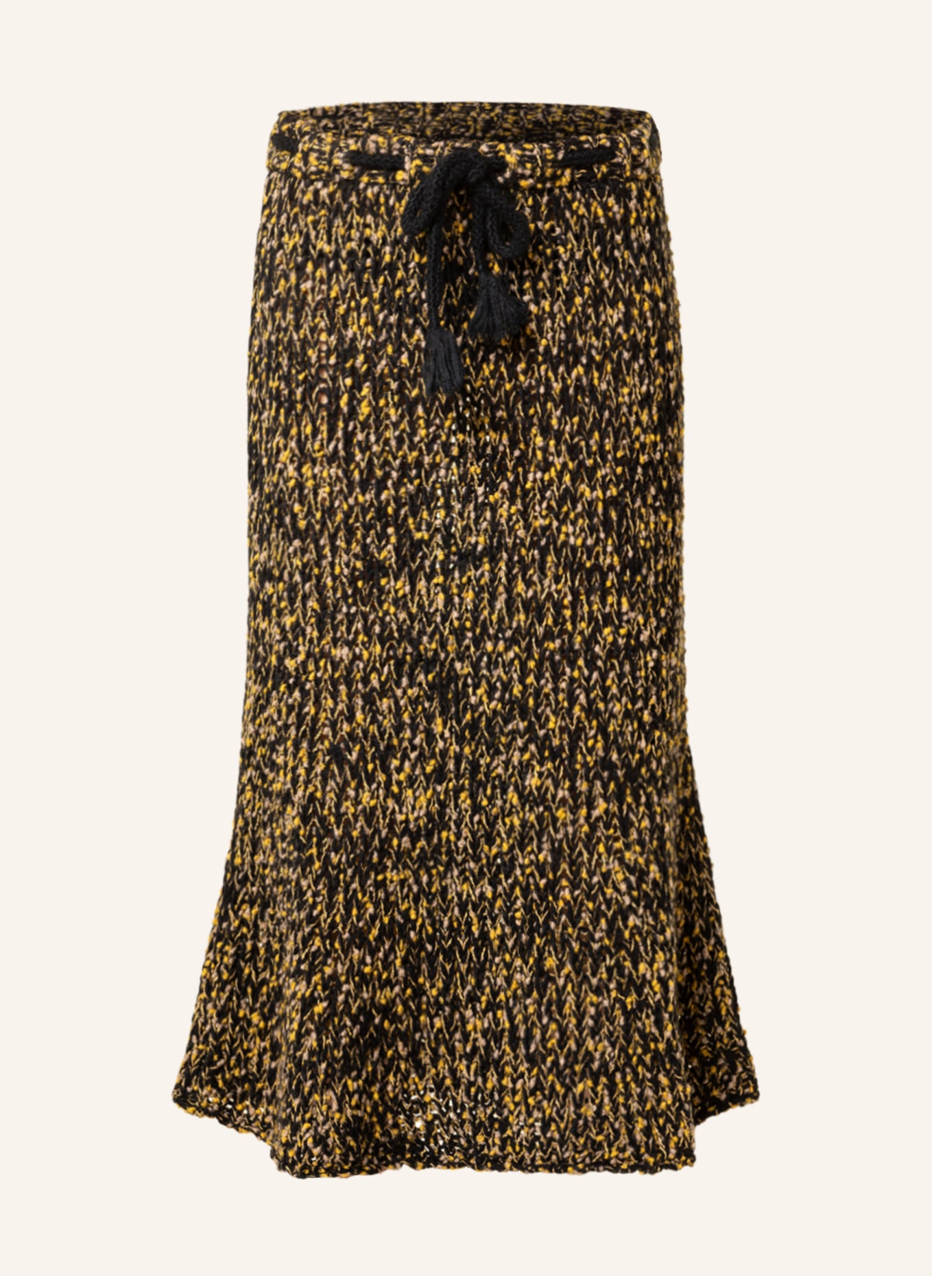 MONCLER GENIUS Knit skirt, Color: BLACK/ YELLOW (Image 1)