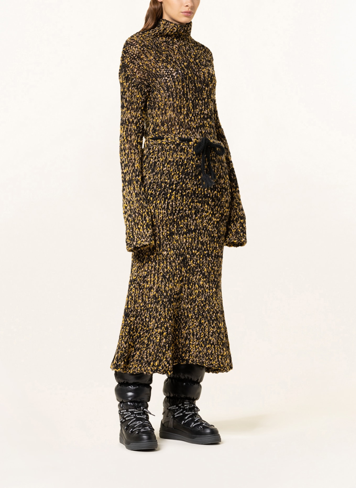 MONCLER GENIUS Knit skirt, Color: BLACK/ YELLOW (Image 2)