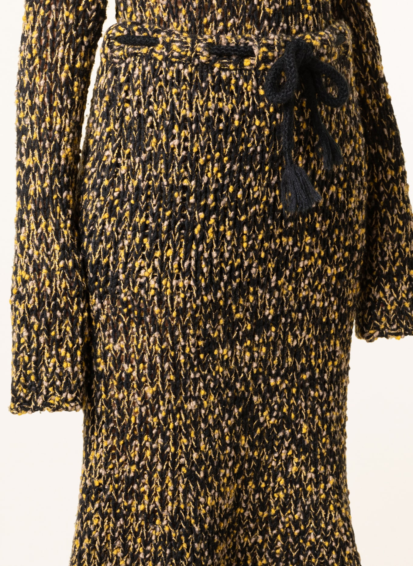 MONCLER GENIUS Knit skirt, Color: BLACK/ YELLOW (Image 4)