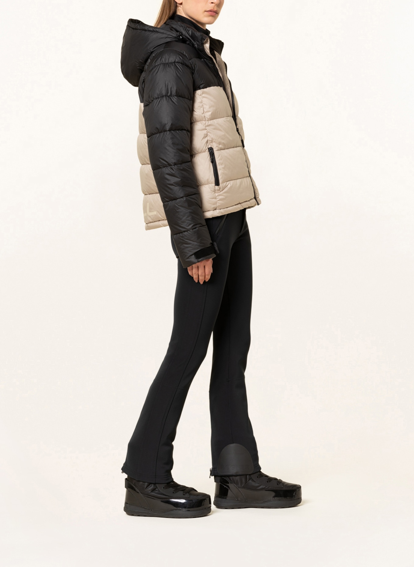 O'NEILL Quilted jacket ORIGINALS PUFFER, Color: BLACK/ BEIGE (Image 4)