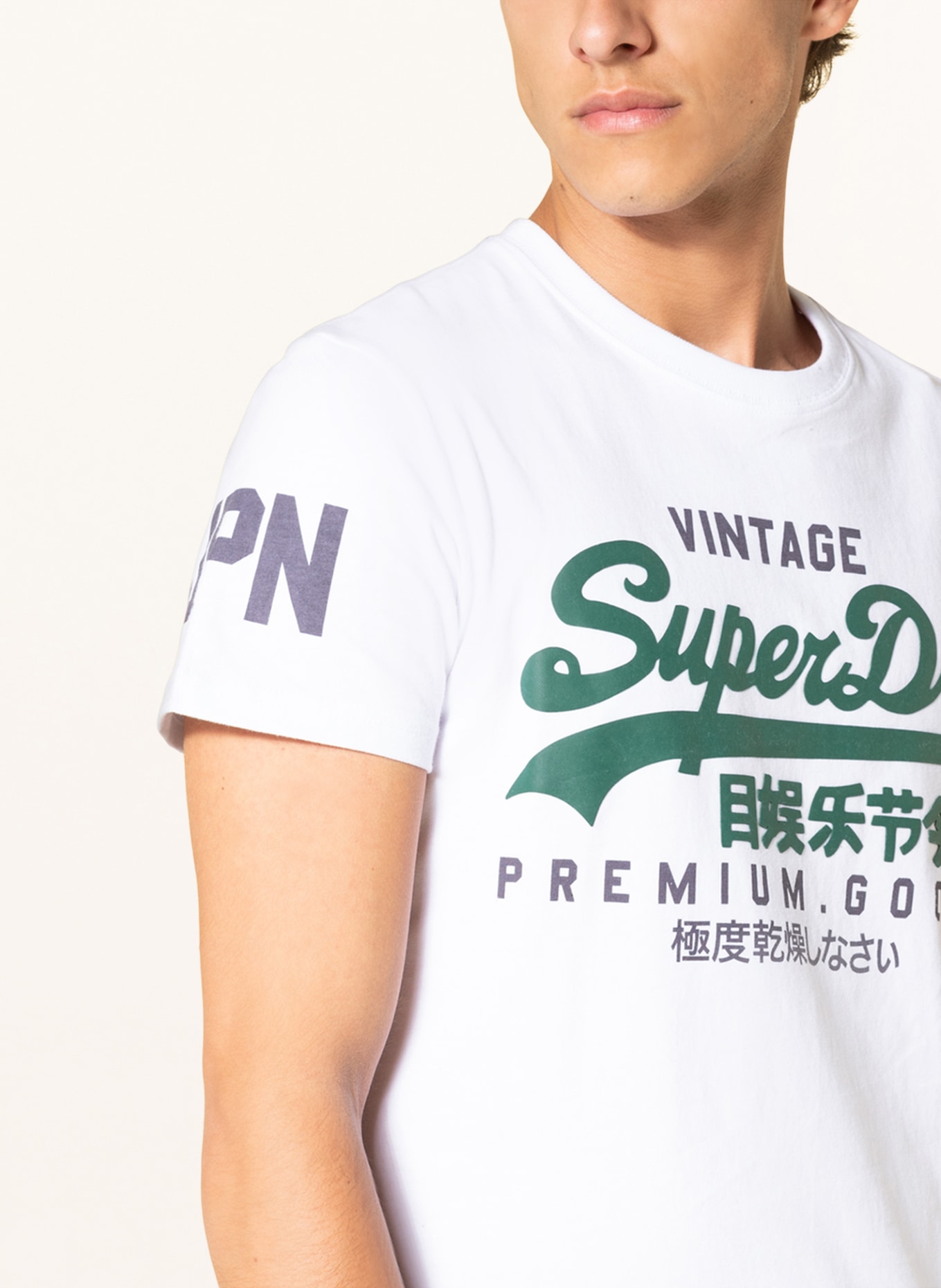 Superdry T-shirt , Color: WHITE (Image 4)