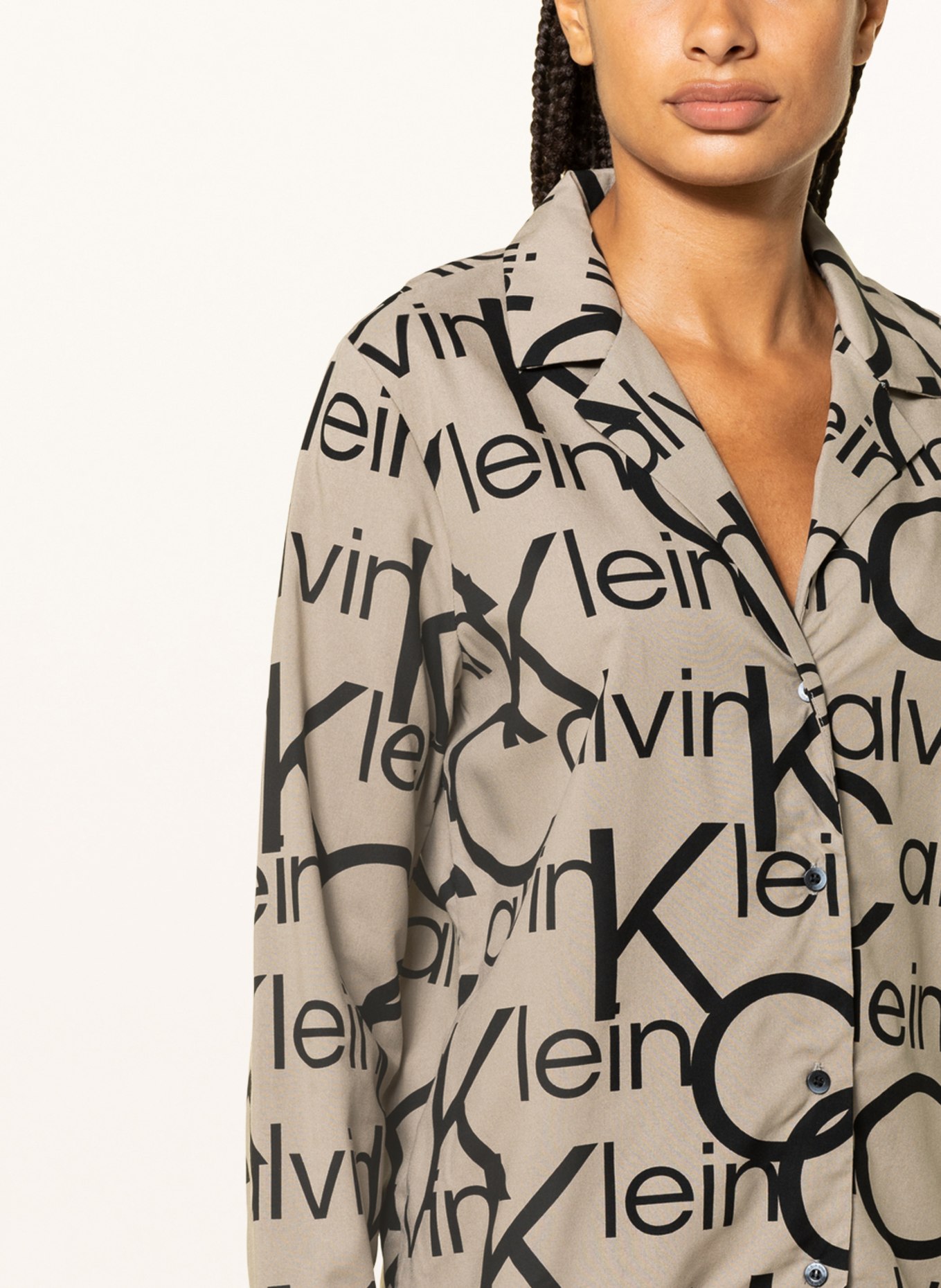 Calvin Klein Pyžamové tričko, Barva: BÉŽOVÁ (Obrázek 4)