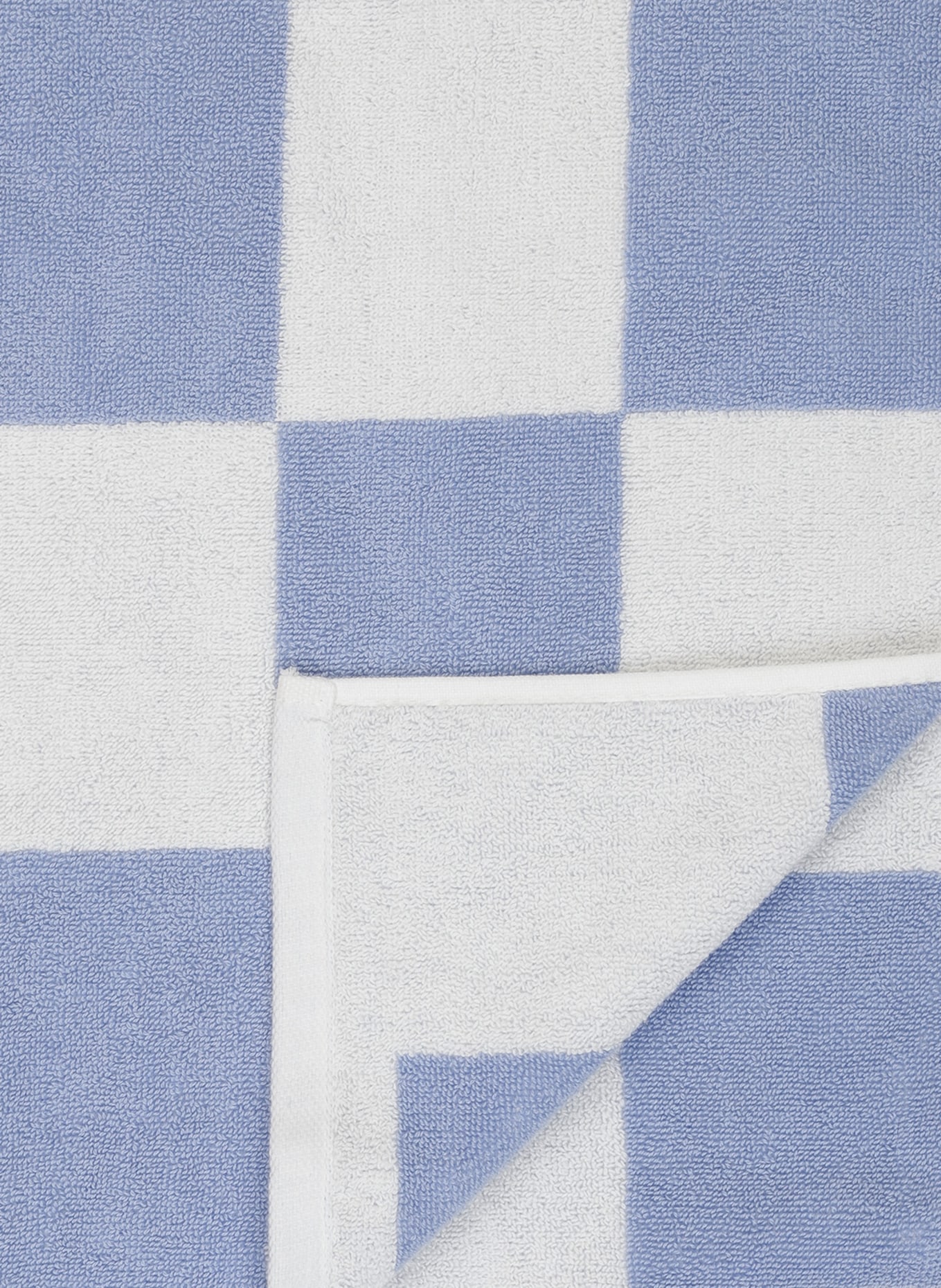 HAY Towel CHECK: LIGHT BLUE / CREAM