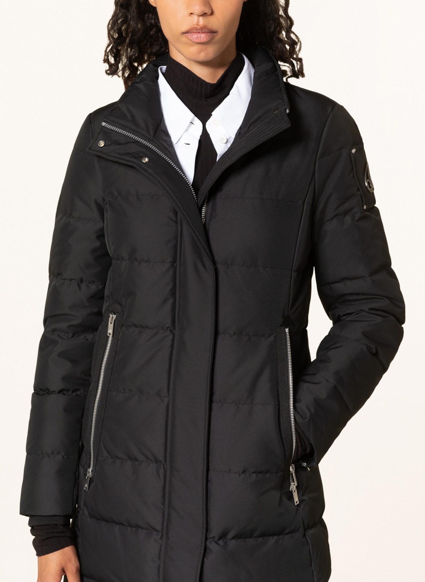 MOOSE KNUCKLES Down coat BERLAND with removable hood, Color: BLACK (Image 6)