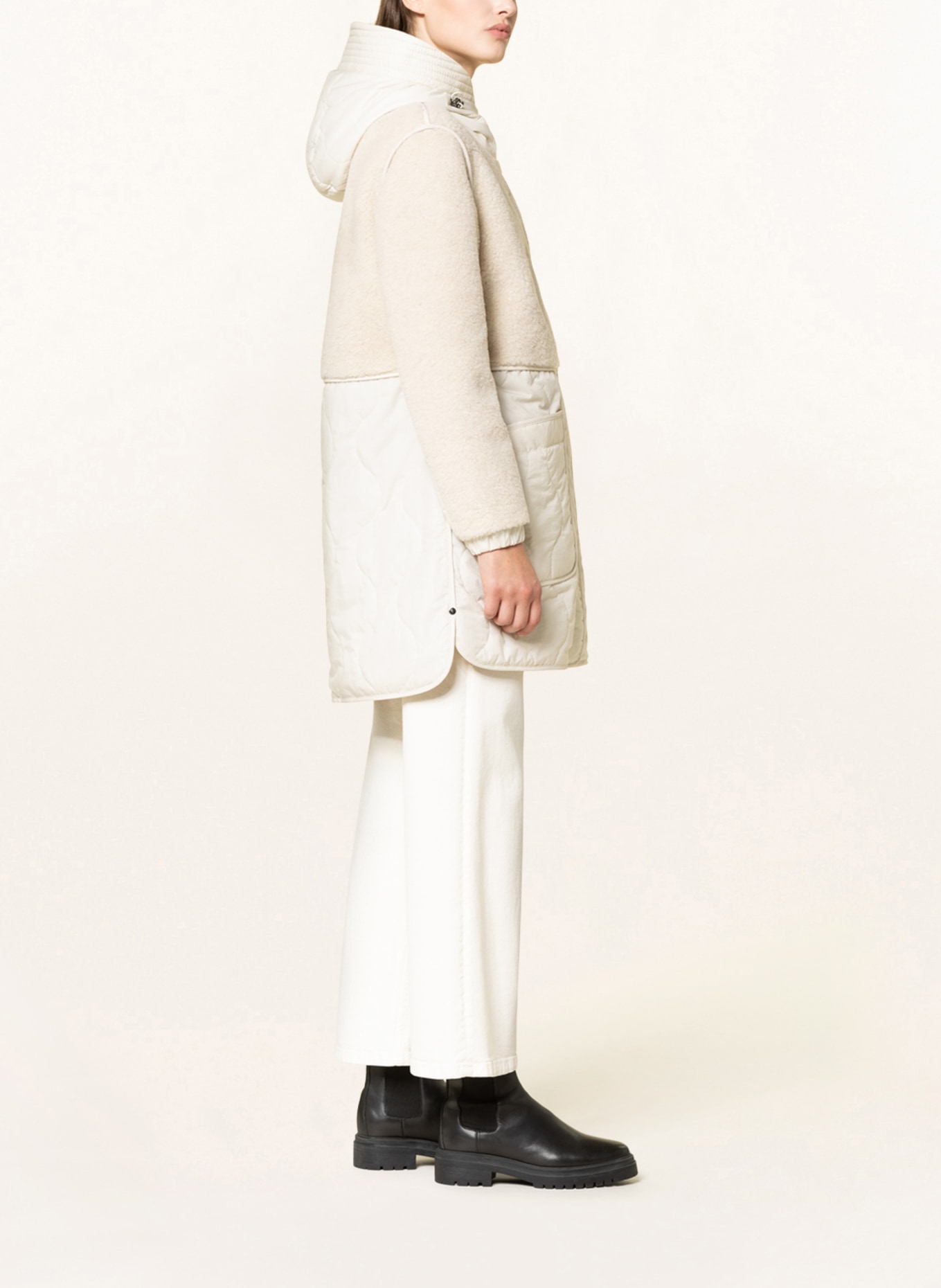 WOOLRICH Mantel ALBA mit Kunstfell, Farbe: CREME (Bild 4)