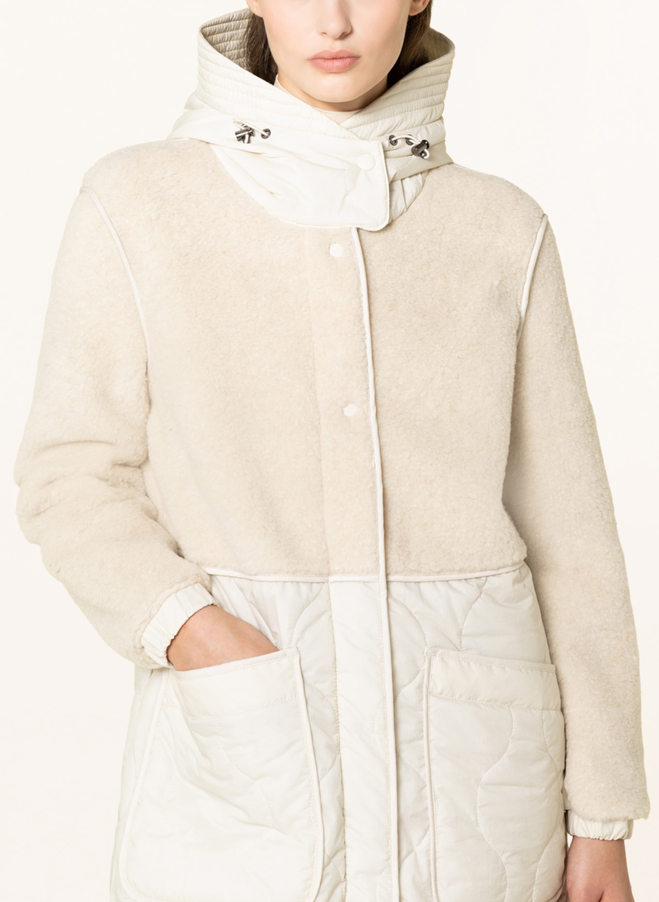 WOOLRICH Mantel ALBA mit Kunstfell, Farbe: CREME (Bild 5)