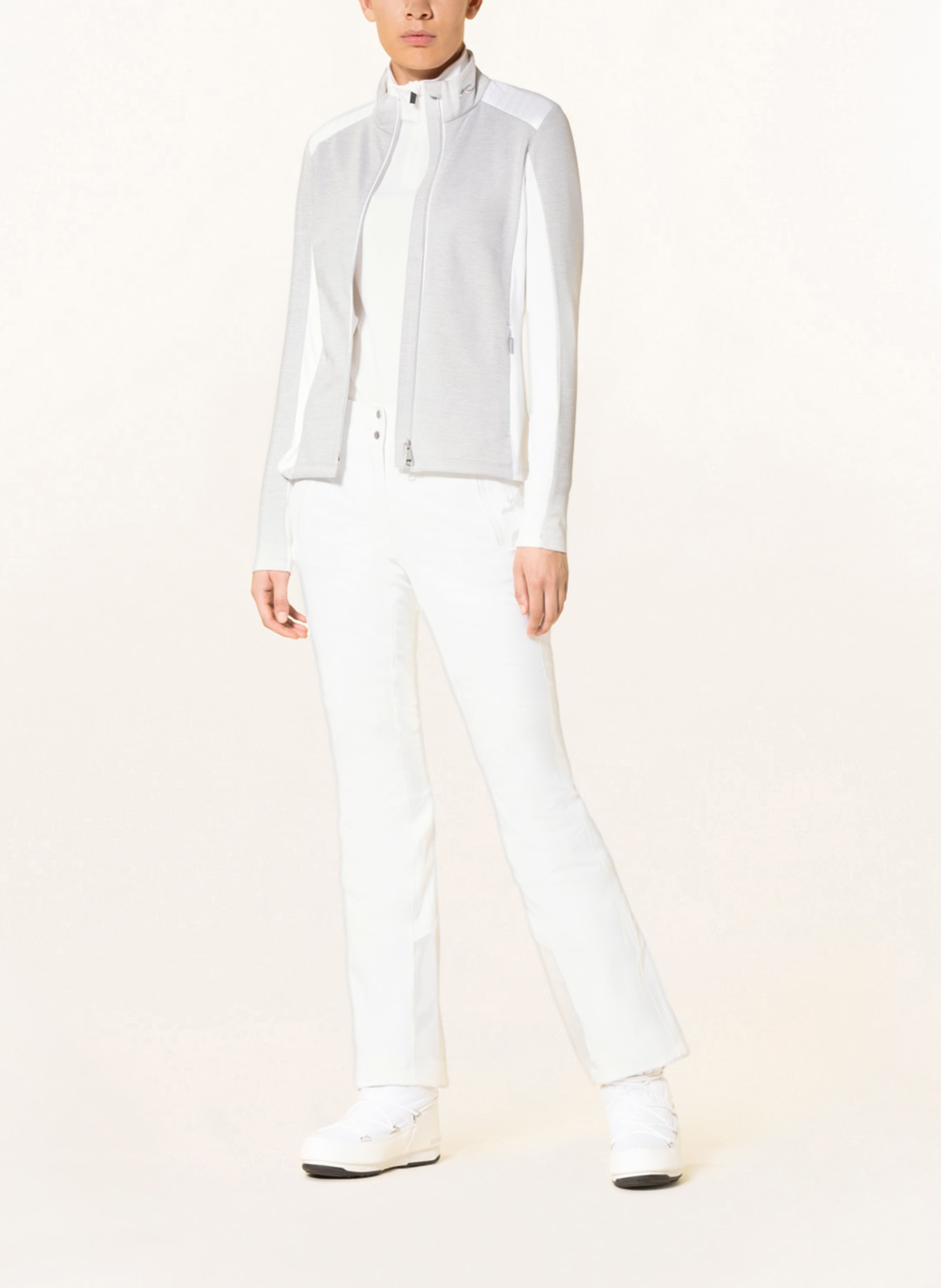 KJUS Midlayer jacket RADUN, Color: LIGHT GRAY/ WHITE (Image 2)
