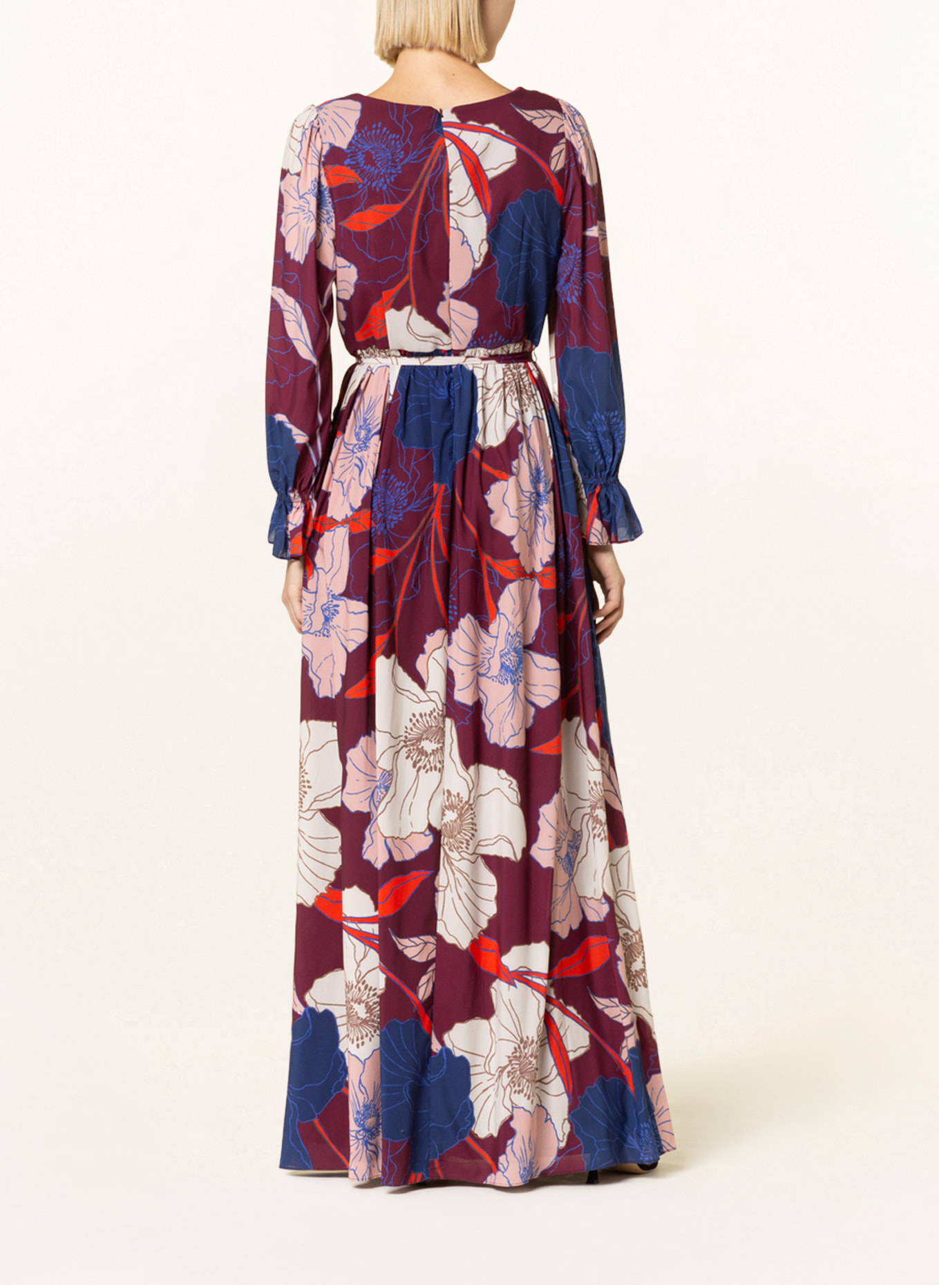 ADRIANNA PAPELL Evening dress, Color: DARK RED/ DARK BLUE/ CREAM (Image 3)