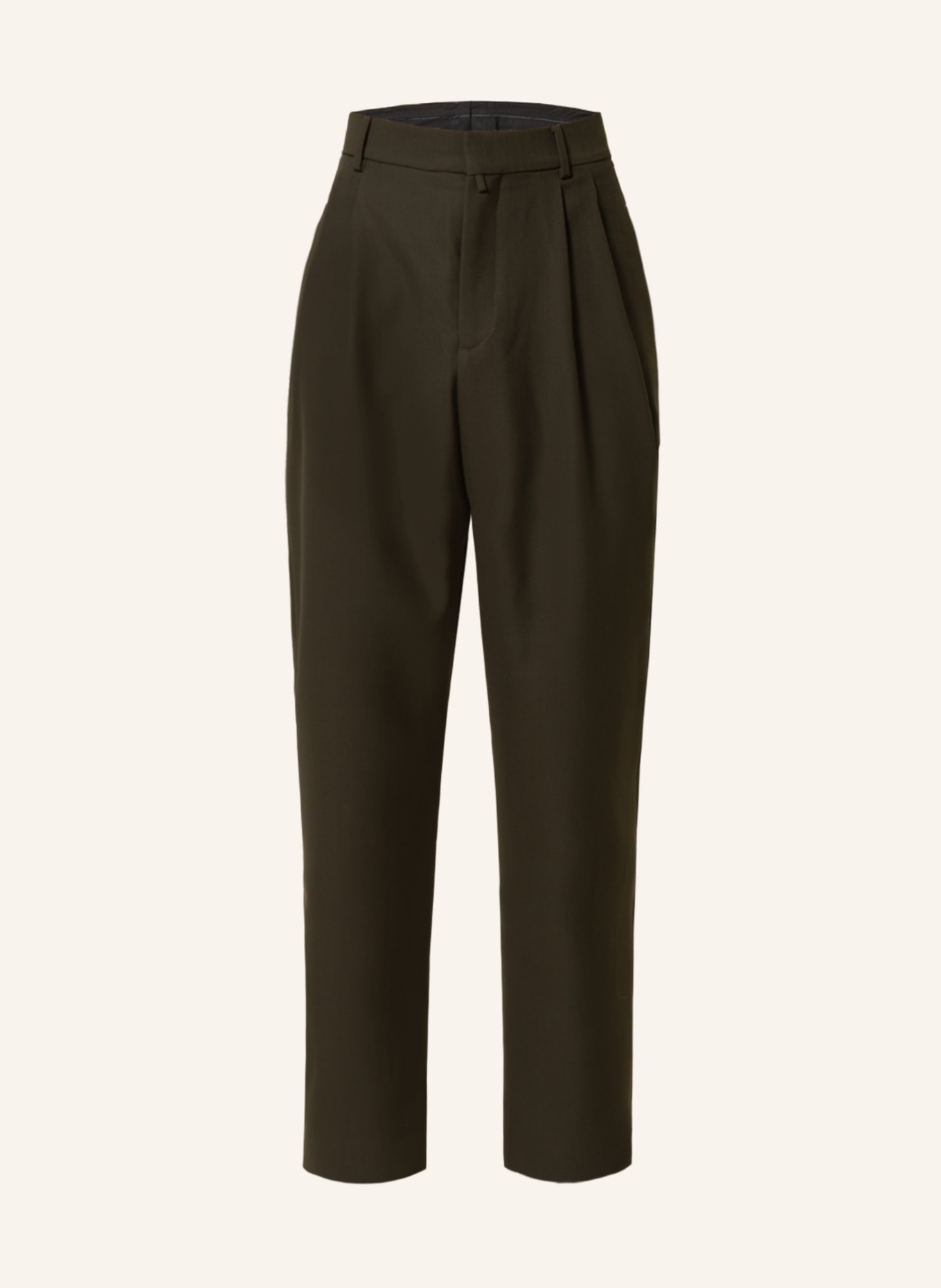 032c Piqué trousers regular fit , Color: OLIVE (Image 1)