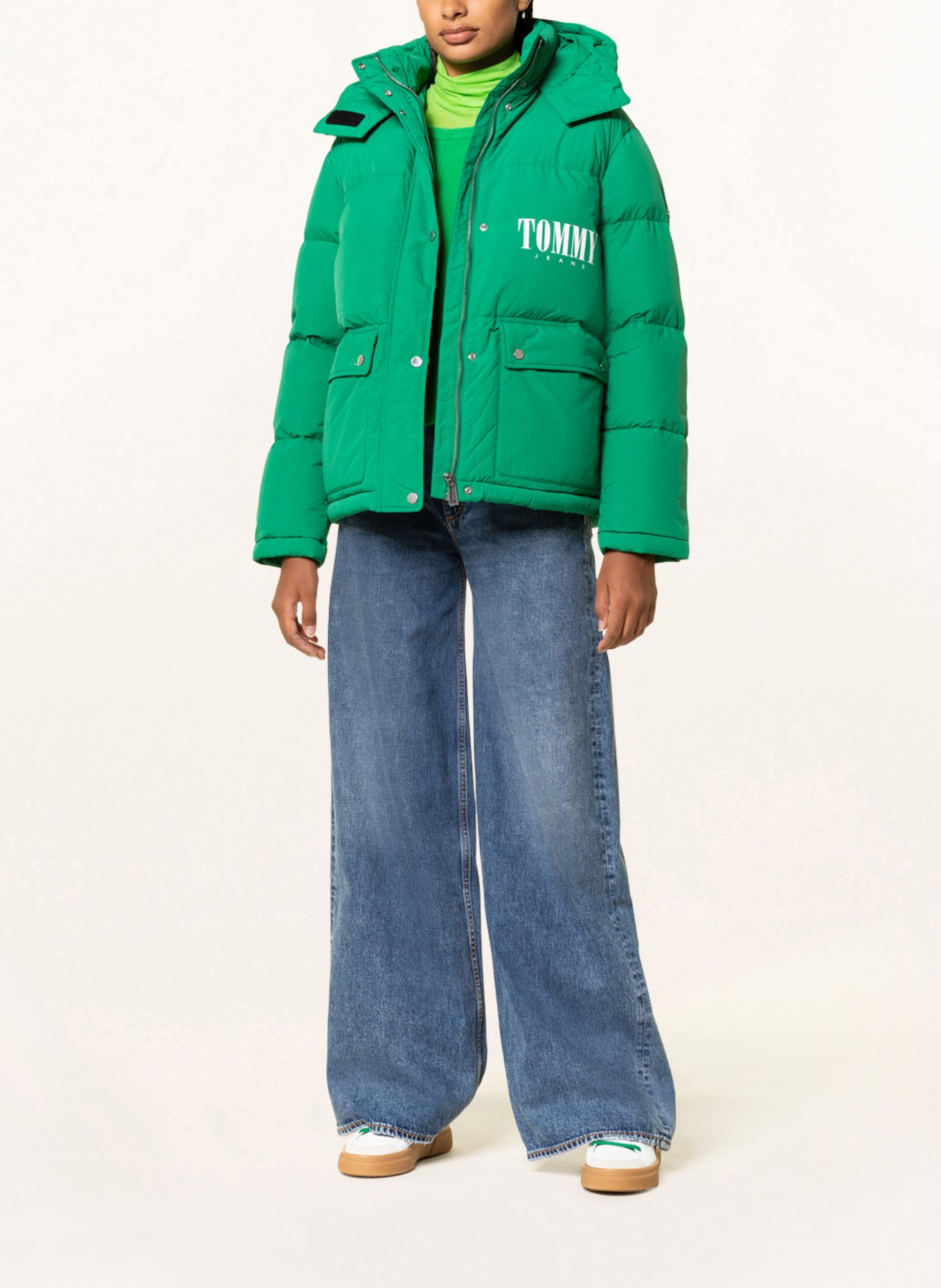 TOMMY JEANS Quilted jacket, Color: GREEN (Image 2)