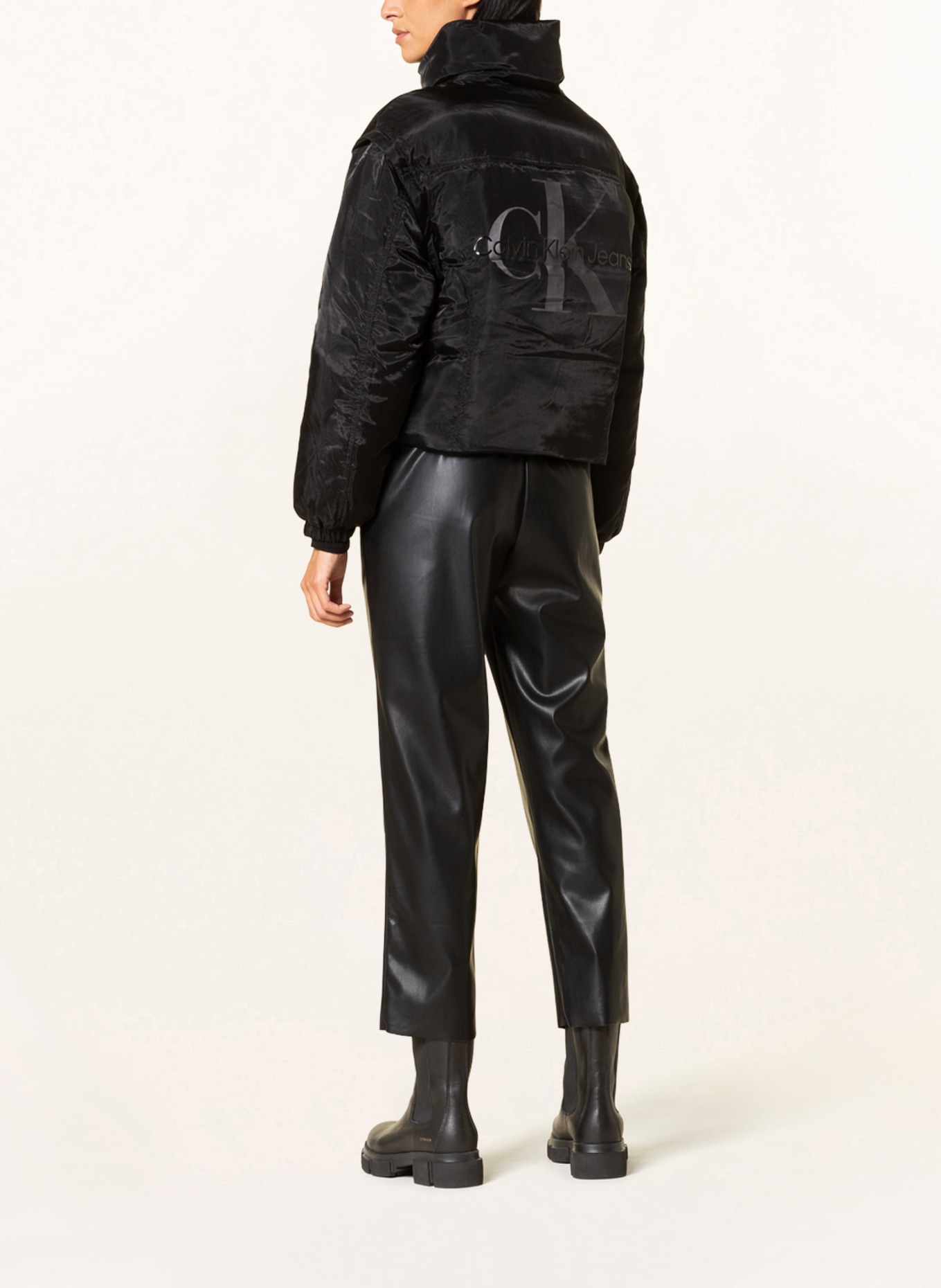 Calvin Klein Jeans Jacket with detachable sleeves, Color: BLACK (Image 4)