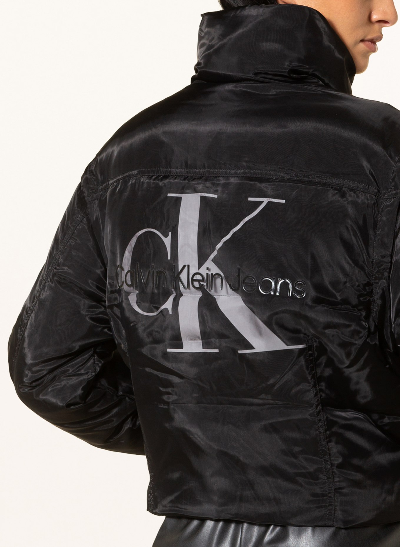 Calvin Klein Jeans Jacket with detachable sleeves, Color: BLACK (Image 5)