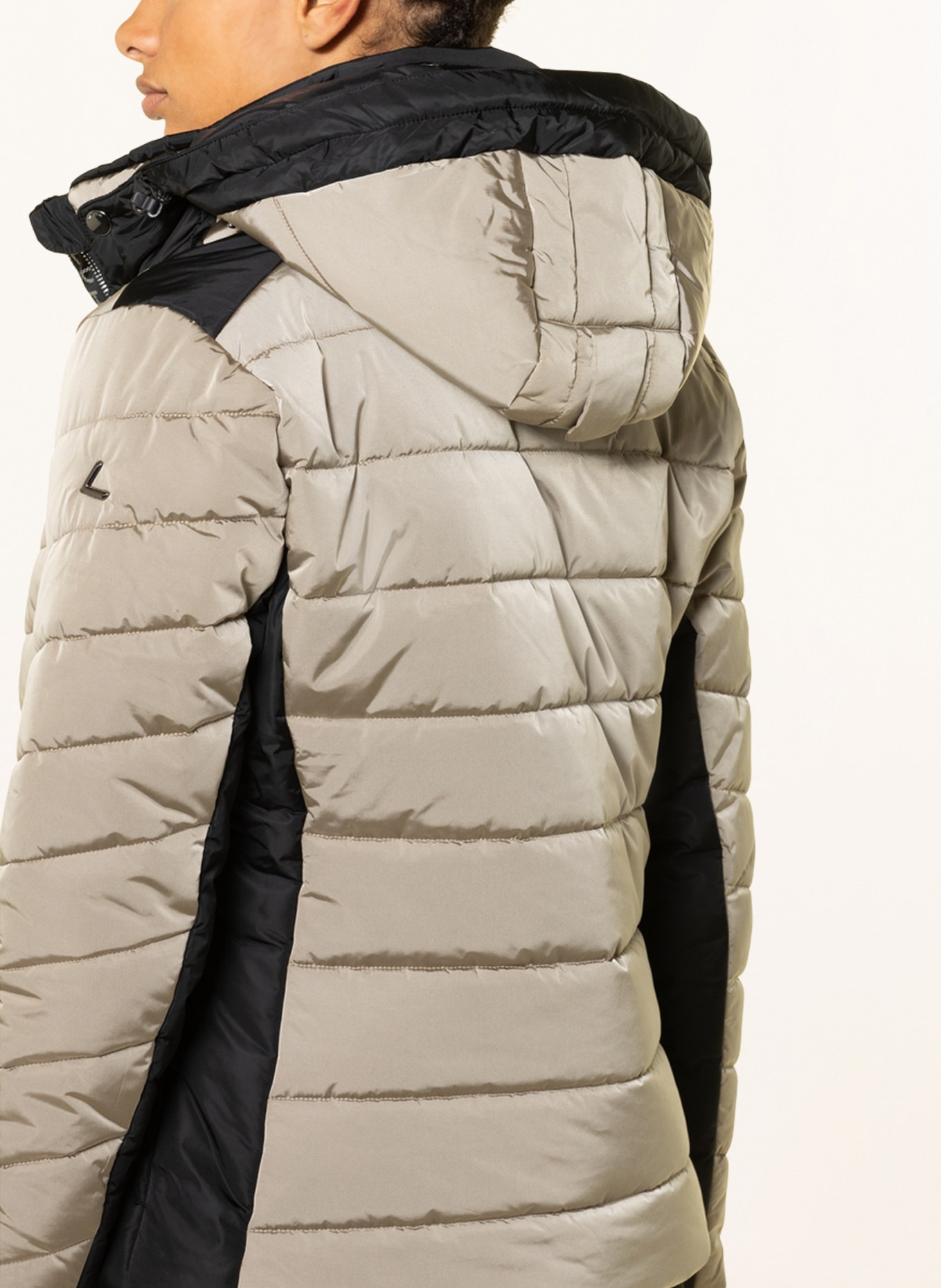 LUHTA Ski jacket KATINEN with faux fur, Color: BEIGE/ BLACK (Image 7)