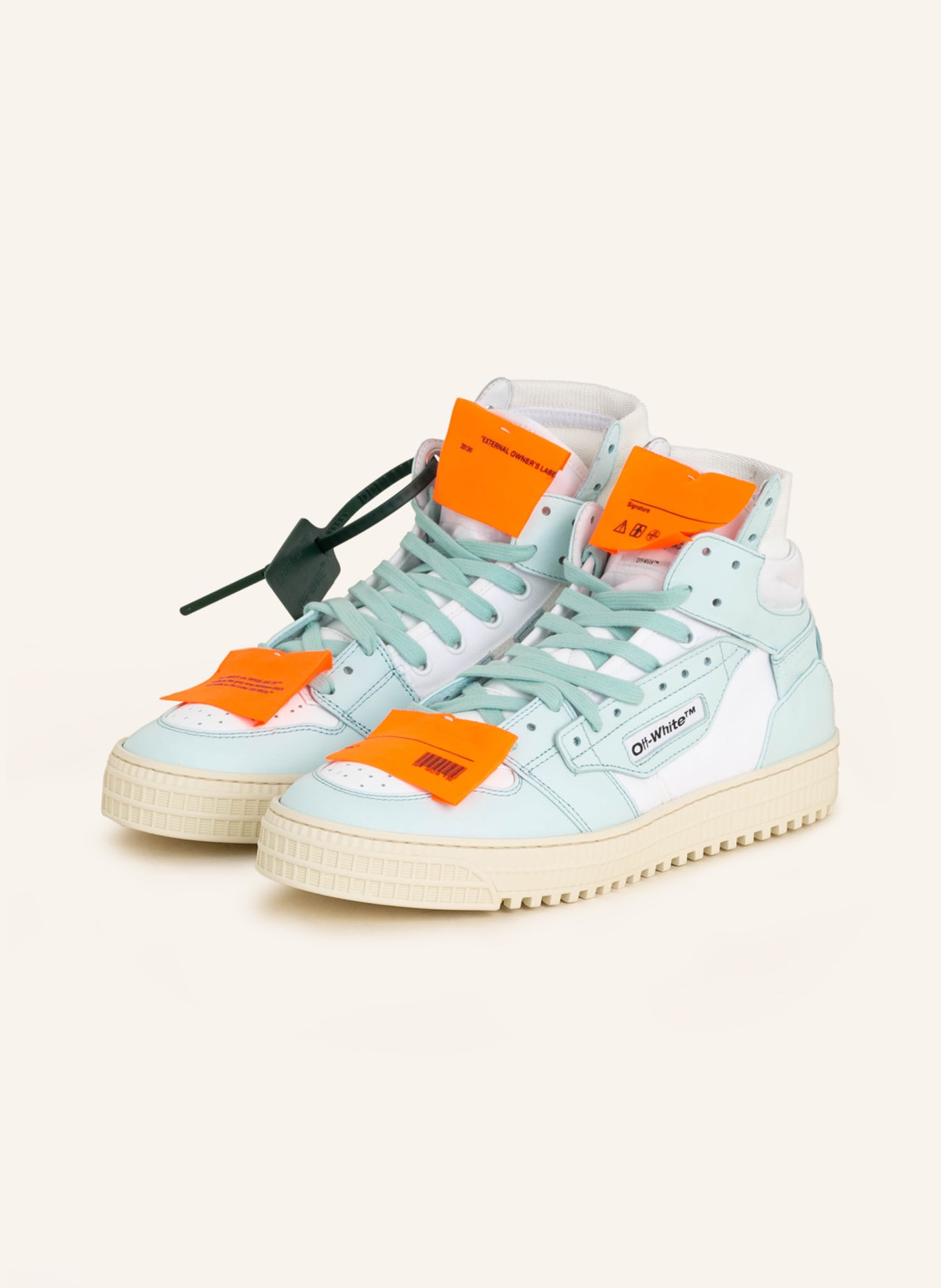 Off-White High-top sneakers 3.0 OFF COURT, Color: LIGHT BLUE/ WHITE (Image 1)