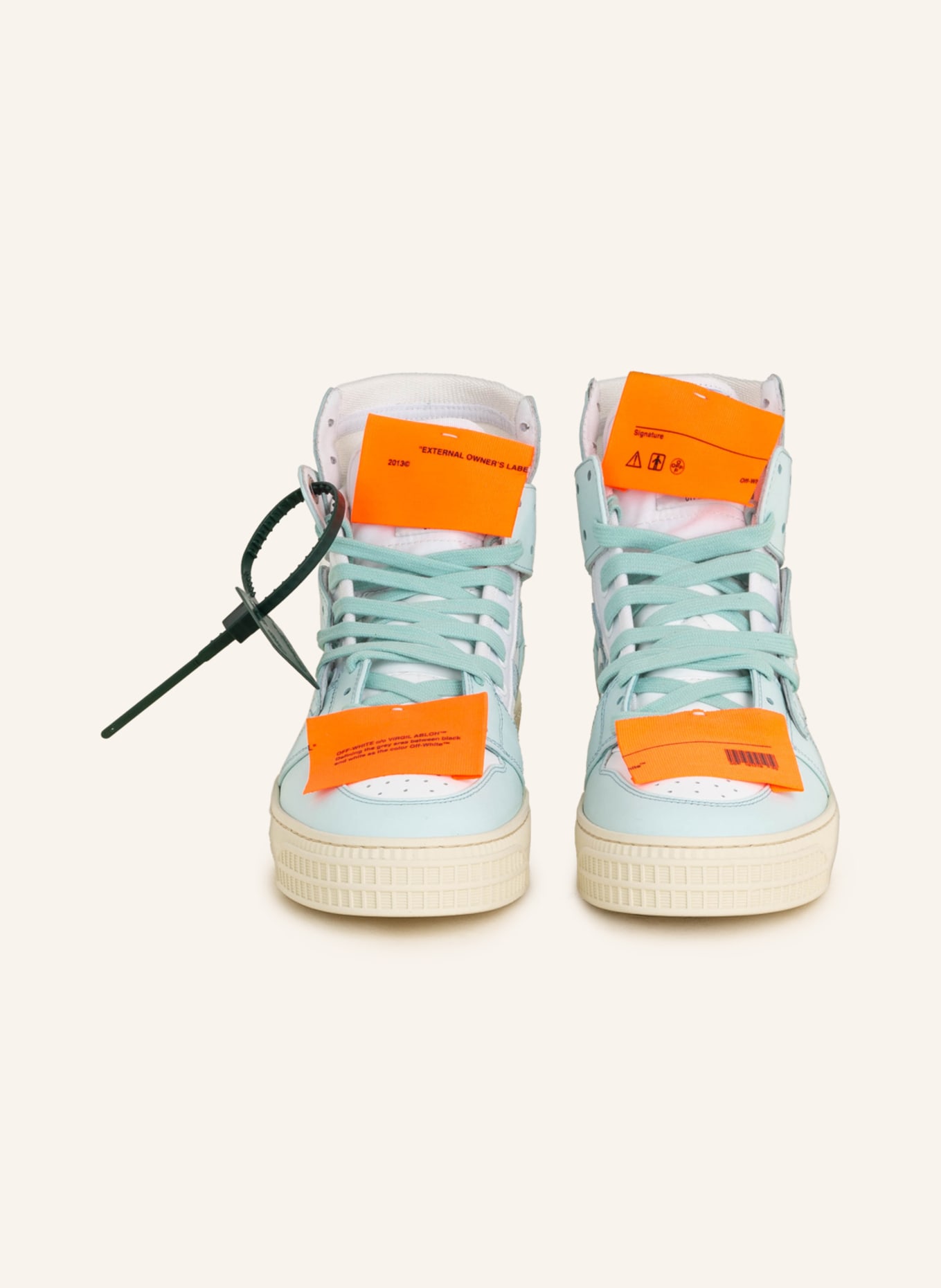 Off-White High-top sneakers 3.0 OFF COURT, Color: LIGHT BLUE/ WHITE (Image 3)