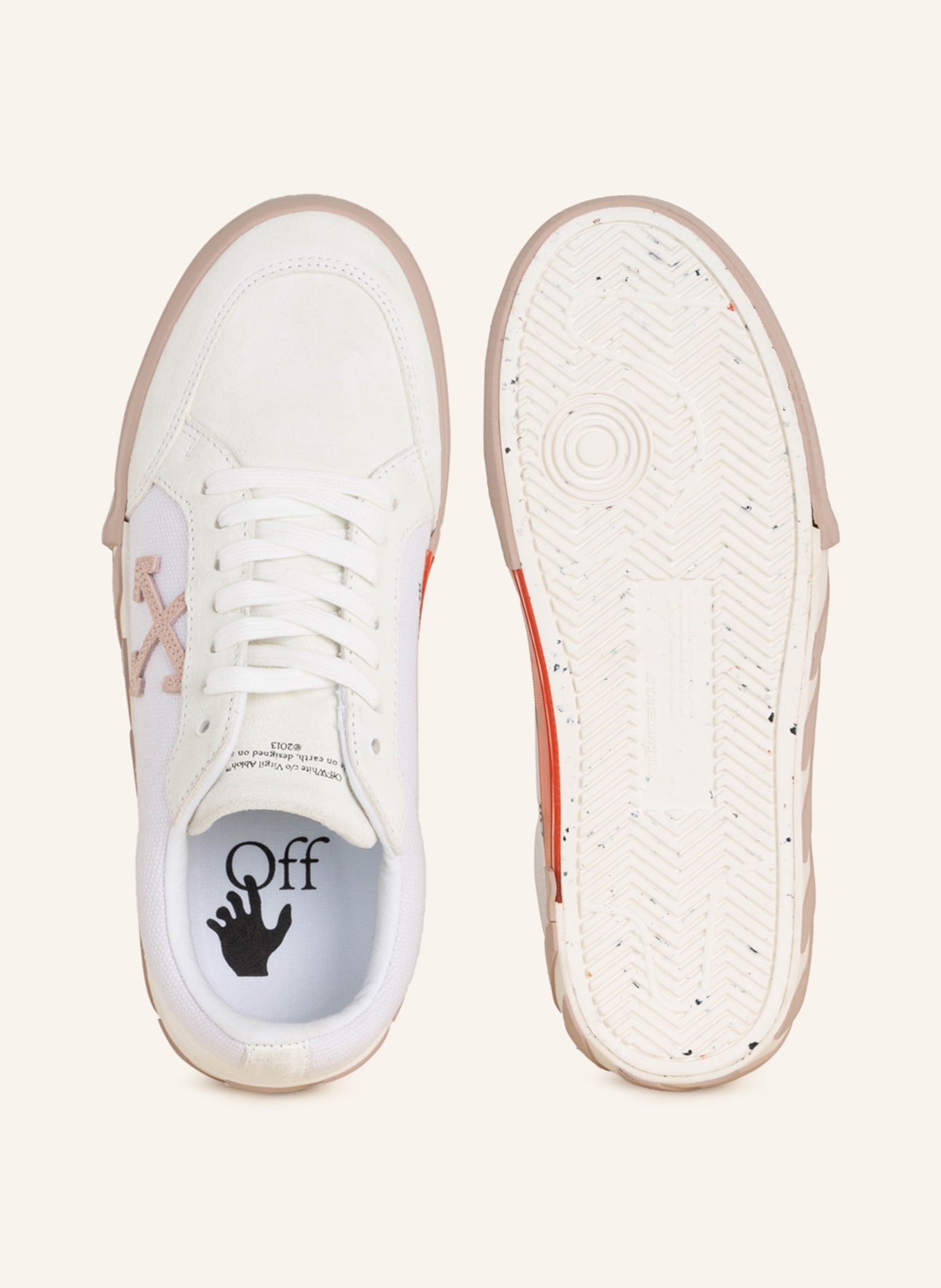 Off-White Sneakers LOW VULCANIZED, Color: WHITE/ ROSE (Image 5)