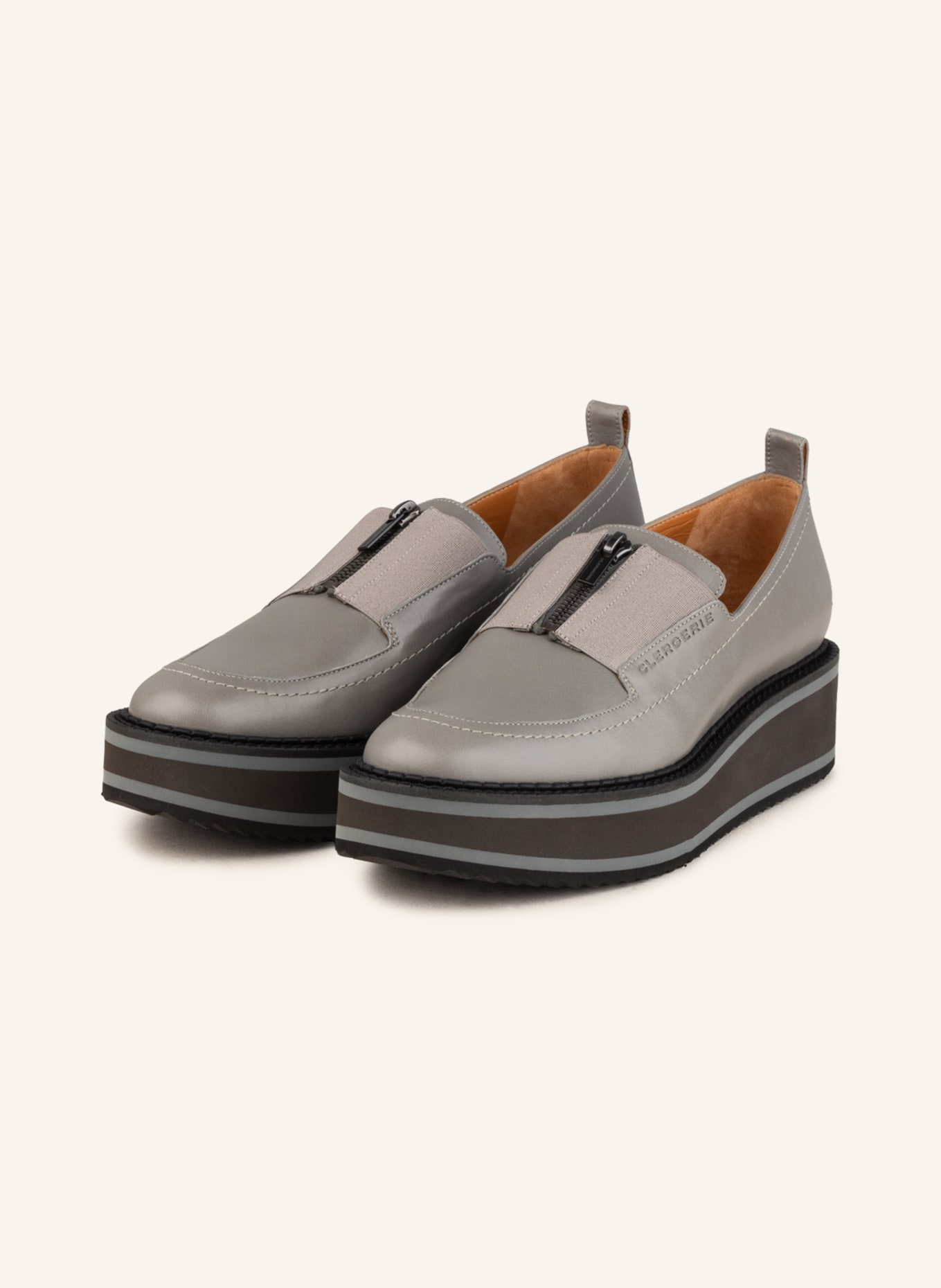 CLERGERIE Platform loafers BOAZ, Color: GRAY (Image 1)