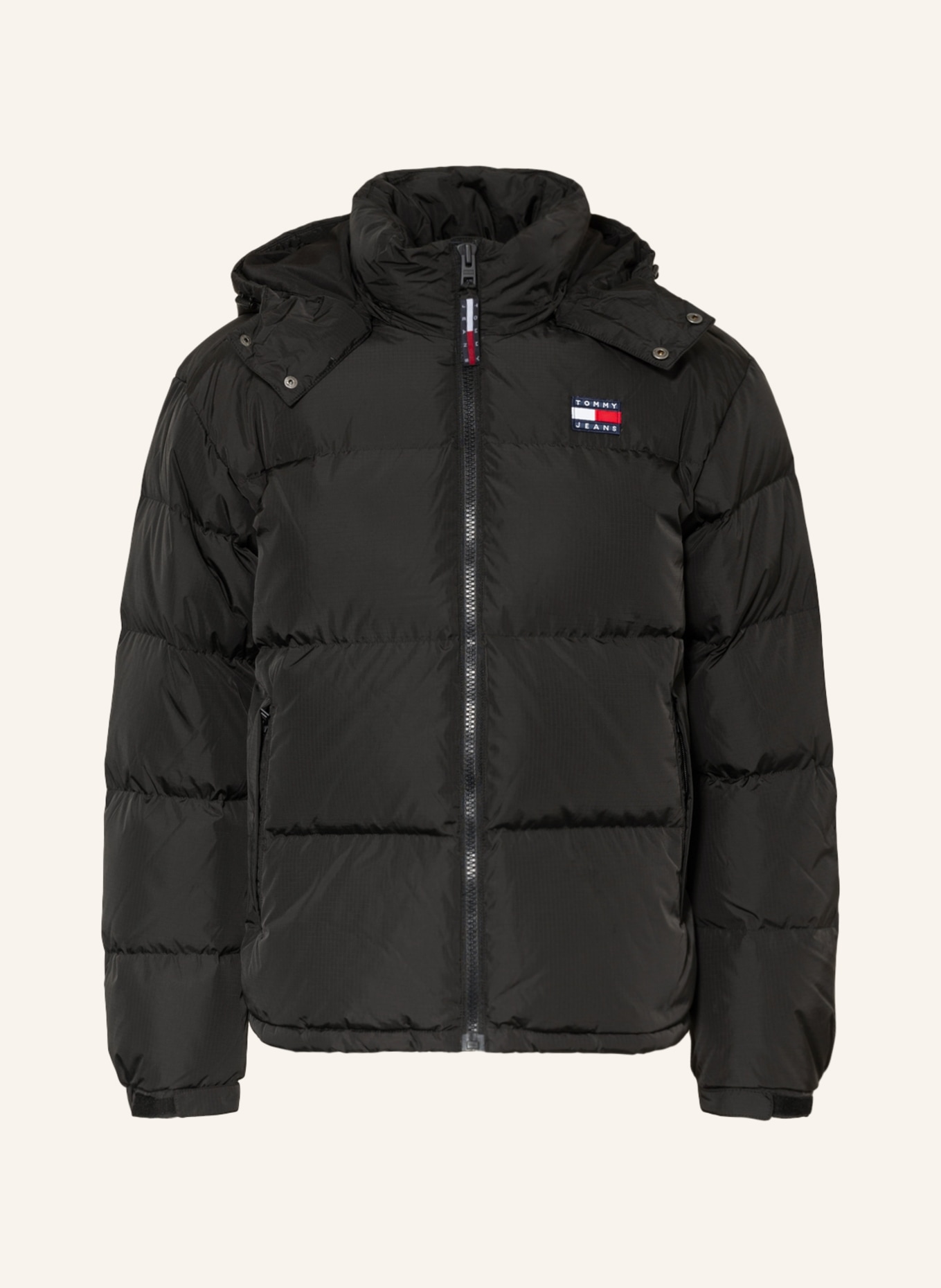 TOMMY JEANS Down jacket ALASKA with detachable hood, Color: BLACK (Image 1)
