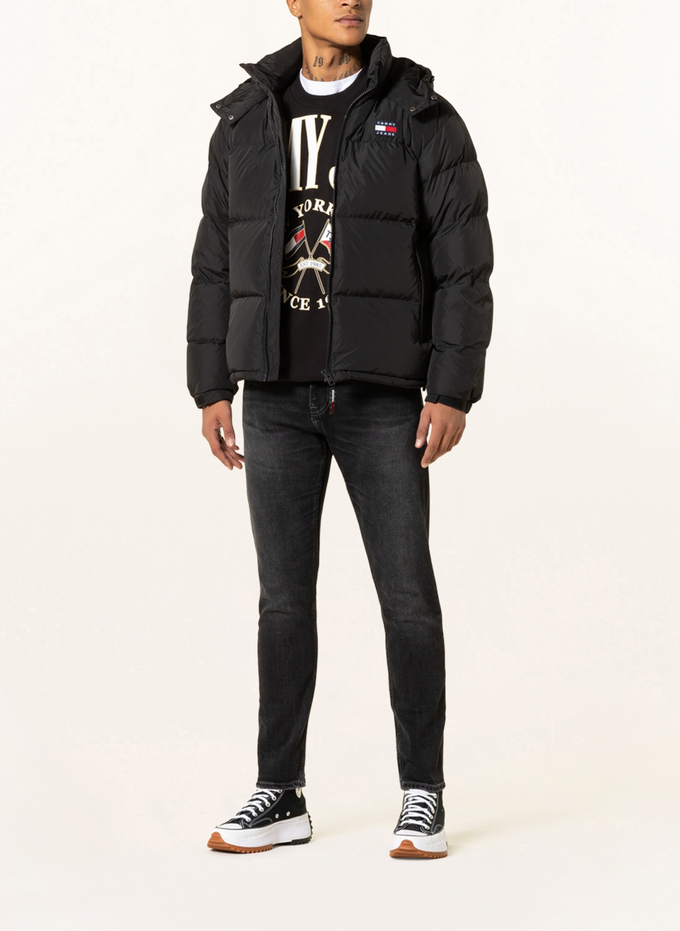 TOMMY JEANS Down jacket ALASKA with detachable hood, Color: BLACK (Image 2)