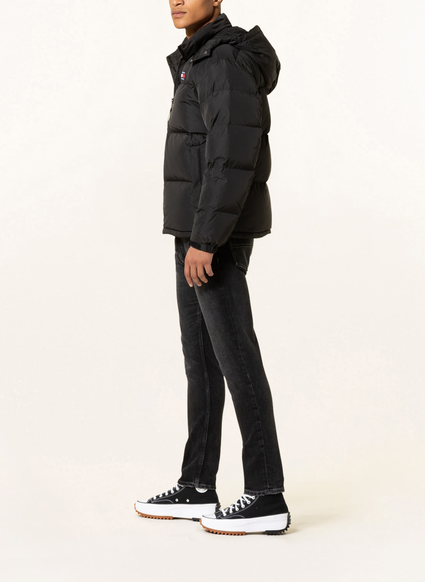 TOMMY JEANS Down jacket ALASKA with detachable hood, Color: BLACK (Image 4)