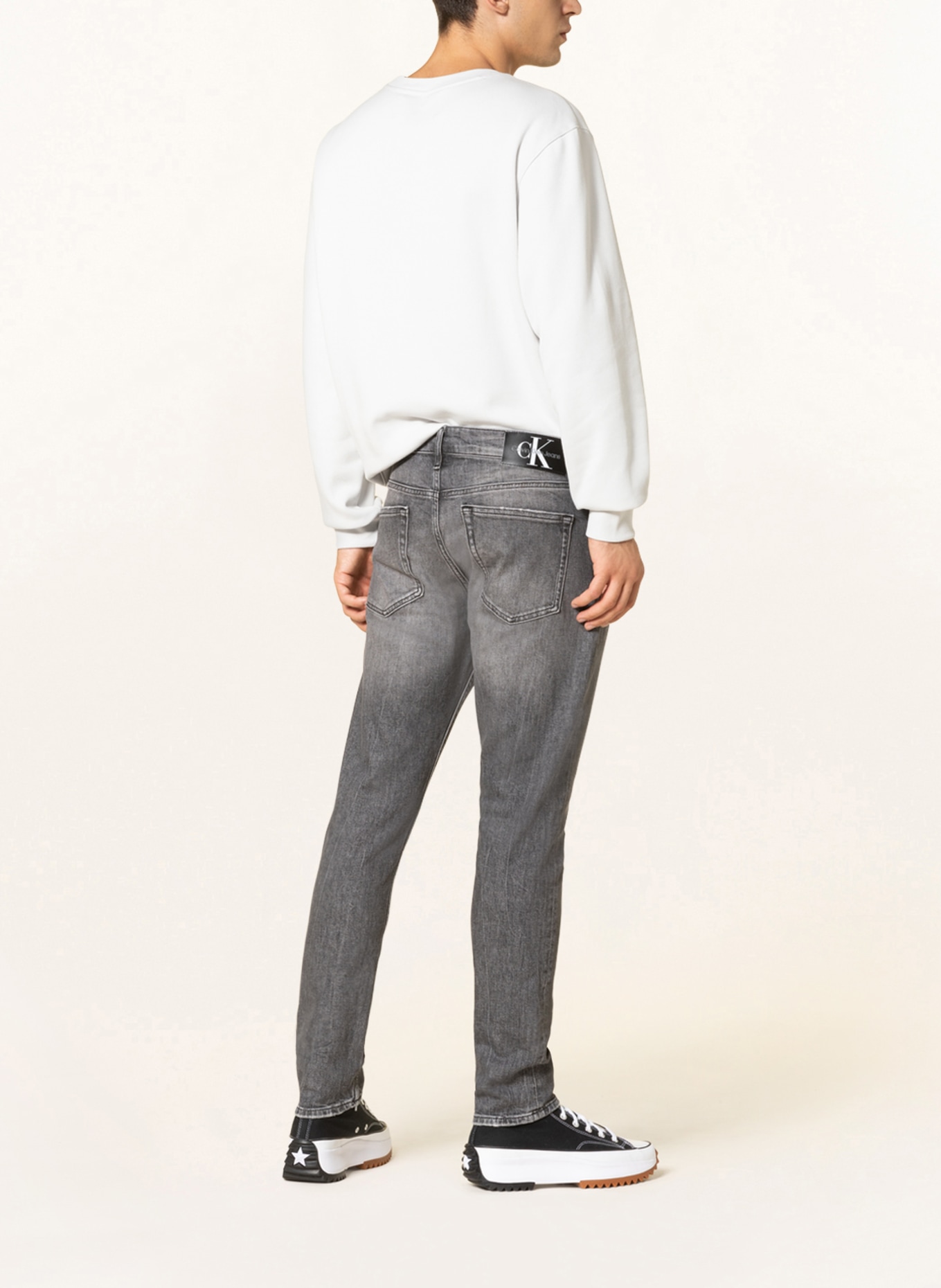 Calvin Klein Jeans Jeansy Slim tapered fit, Kolor: 1BZ DENIM GREY (Obrazek 3)