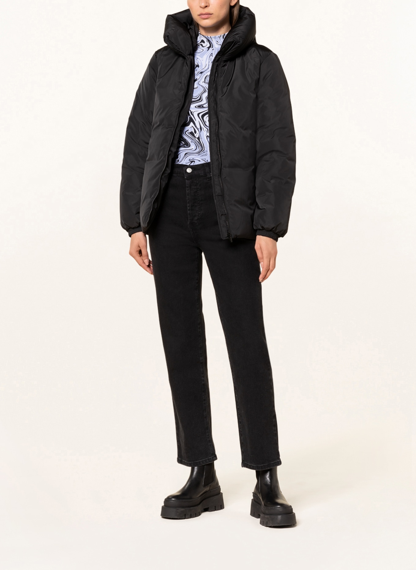 MSCH COPENHAGEN Quilted jacket, Color: BLACK (Image 2)