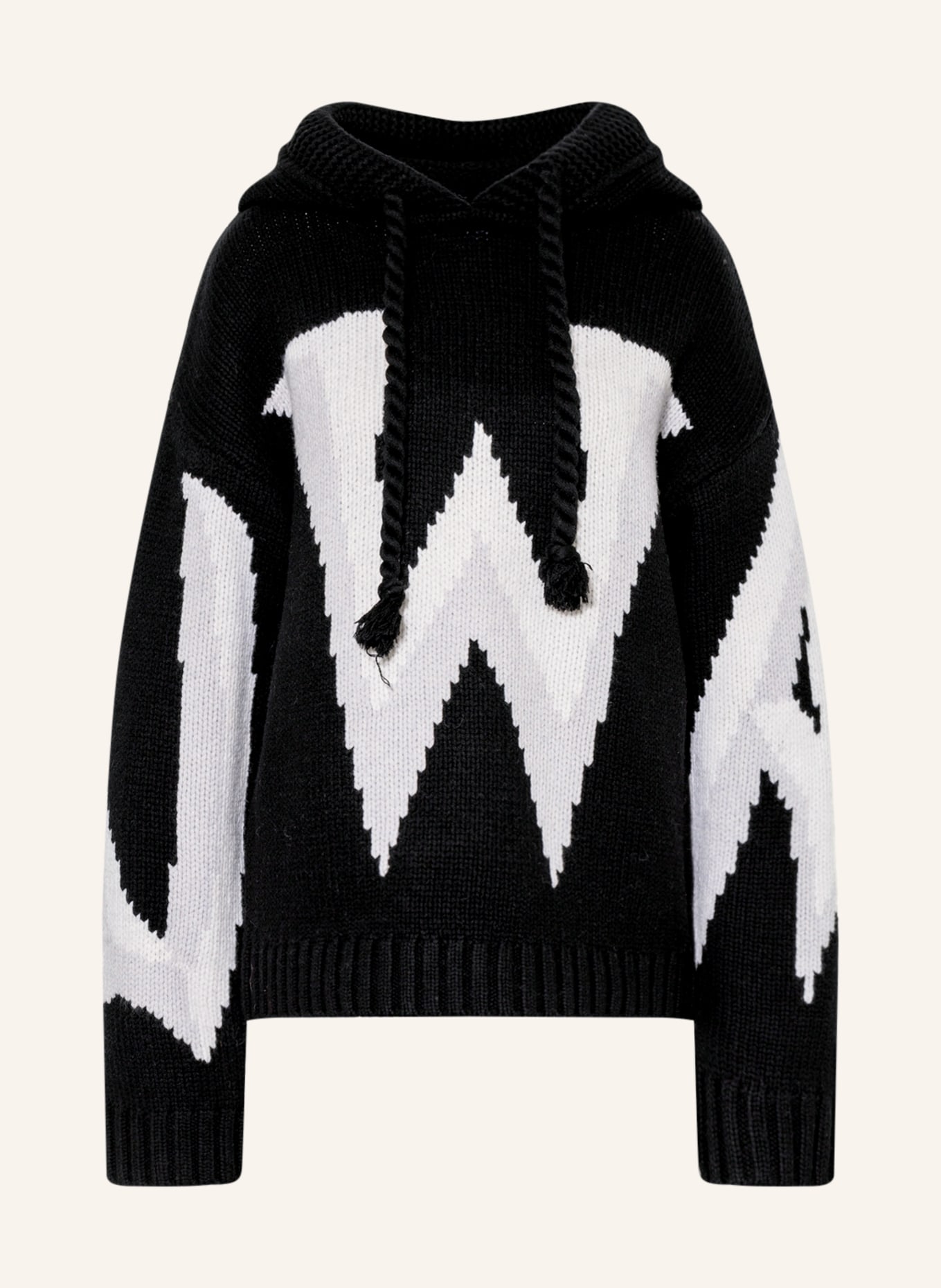 JW ANDERSON Oversized-Pullover, Farbe: SCHWARZ/ WEISS (Bild 1)