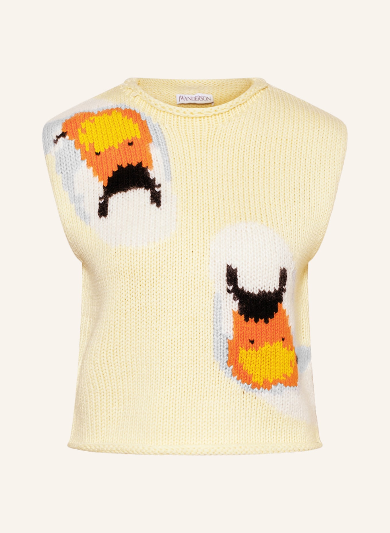 JW ANDERSON Sweater vest, Color: YELLOW (Image 1)