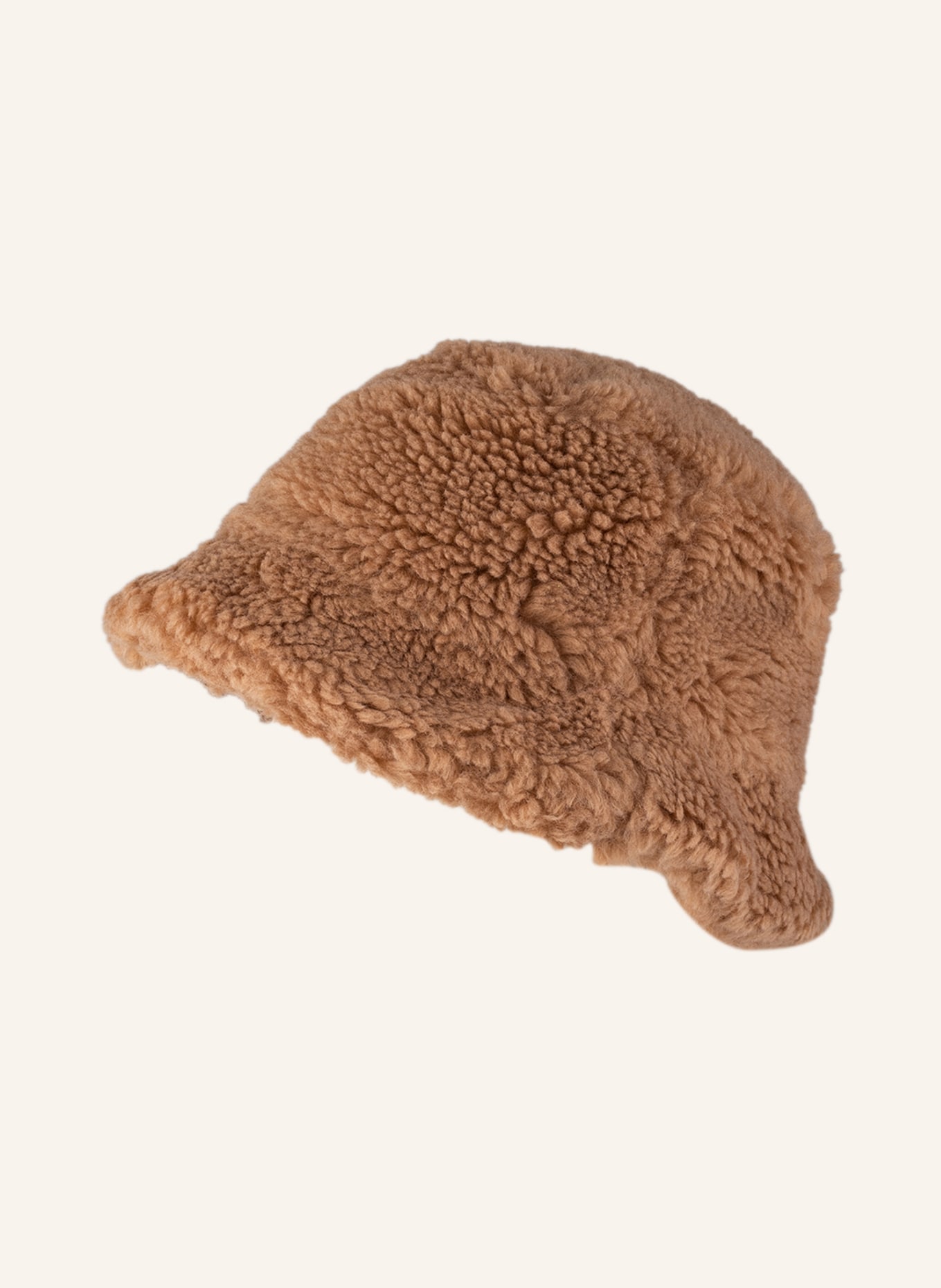 STAND STUDIO Bucket-Hat aus Teddyfell, Farbe: CAMEL (Bild 1)