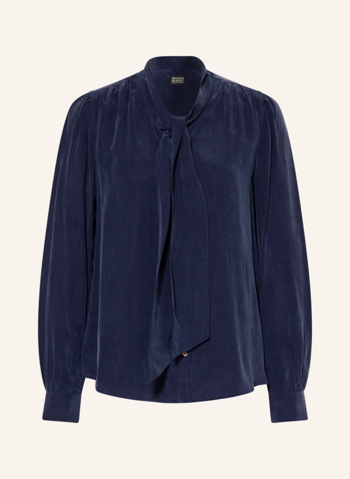 SCOTCH & SODA Schluppenbluse: DUNKELBLAU