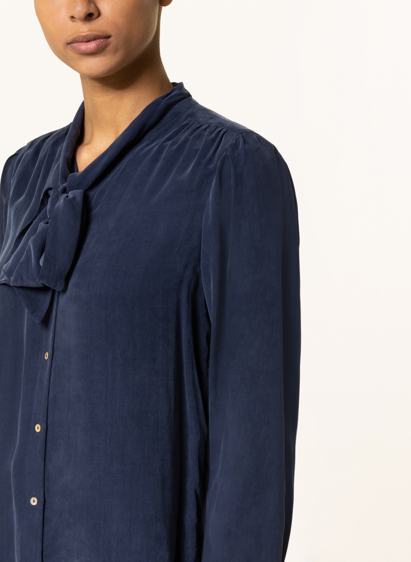 SCOTCH & SODA Schluppenbluse: DUNKELBLAU