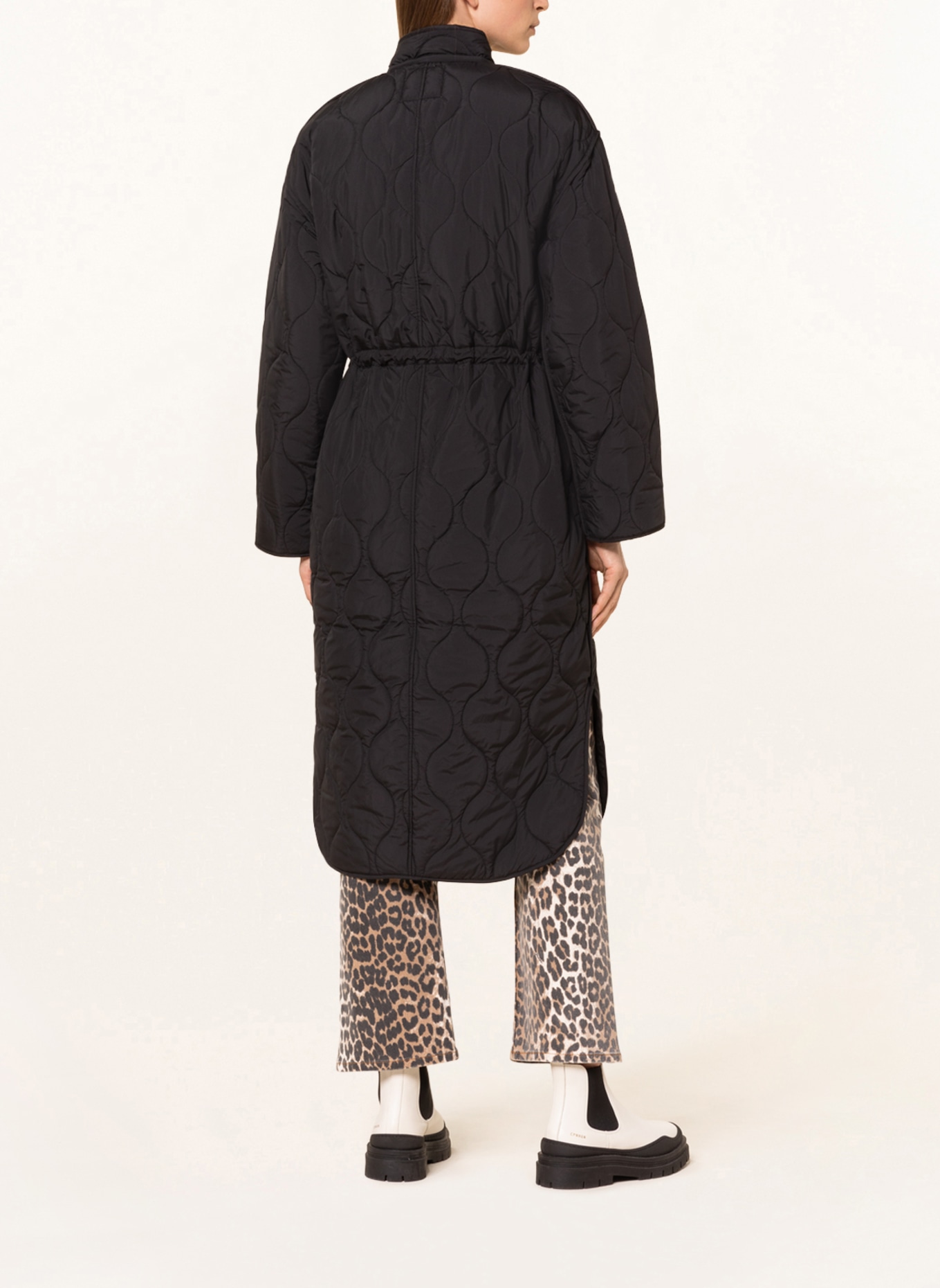 NEO NOIR Quilted coat FORD, Color: BLACK (Image 3)