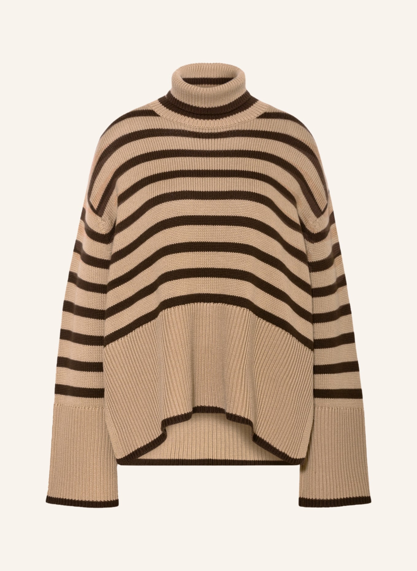 TOTEME Oversized turtleneck sweater, Color: BROWN/ COGNAC (Image 1)