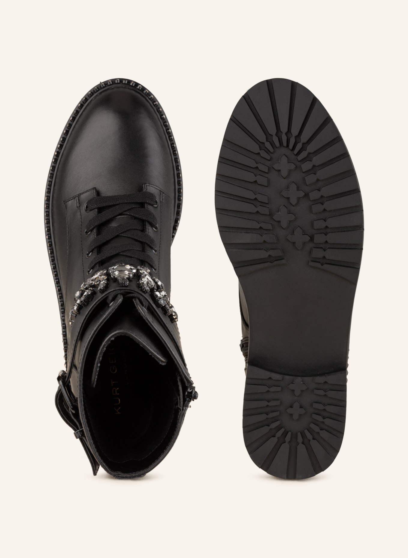 KURT GEIGER Lace-up boots STOOP, Color: BLACK (Image 6)