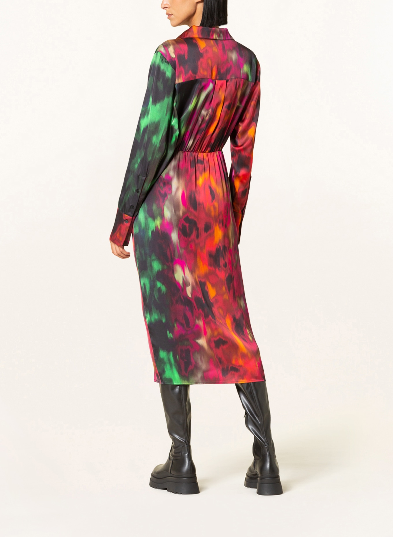 BIRGITTE HERSKIND Dress SAREEN, Color: DARK RED/ PINK/ GREEN (Image 3)