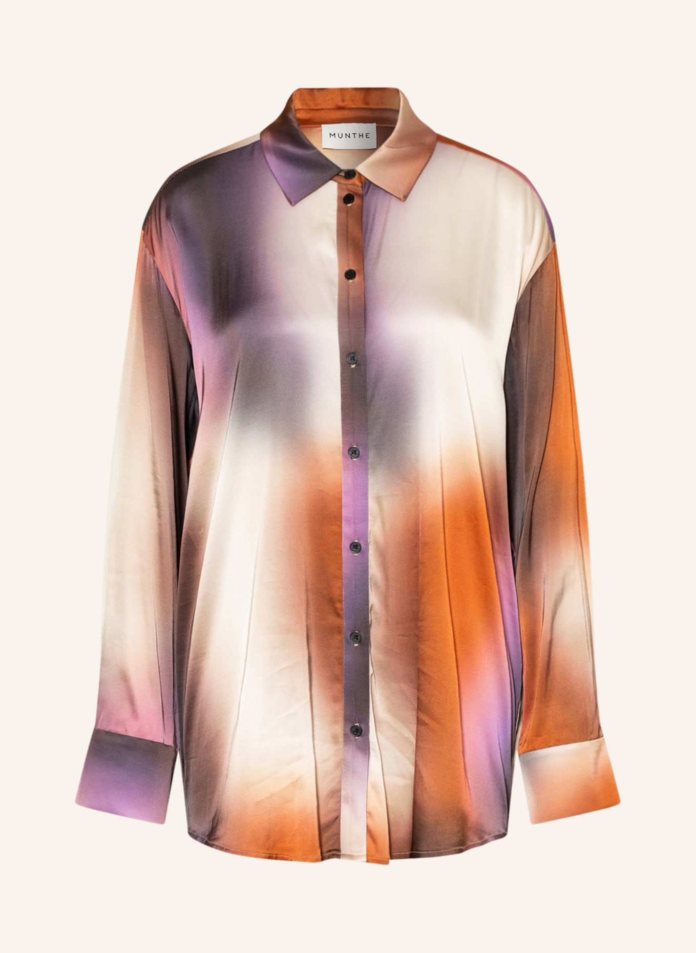 MUNTHE Shirt blouse AVENDER, Color: PURPLE/ ORANGE (Image 1)