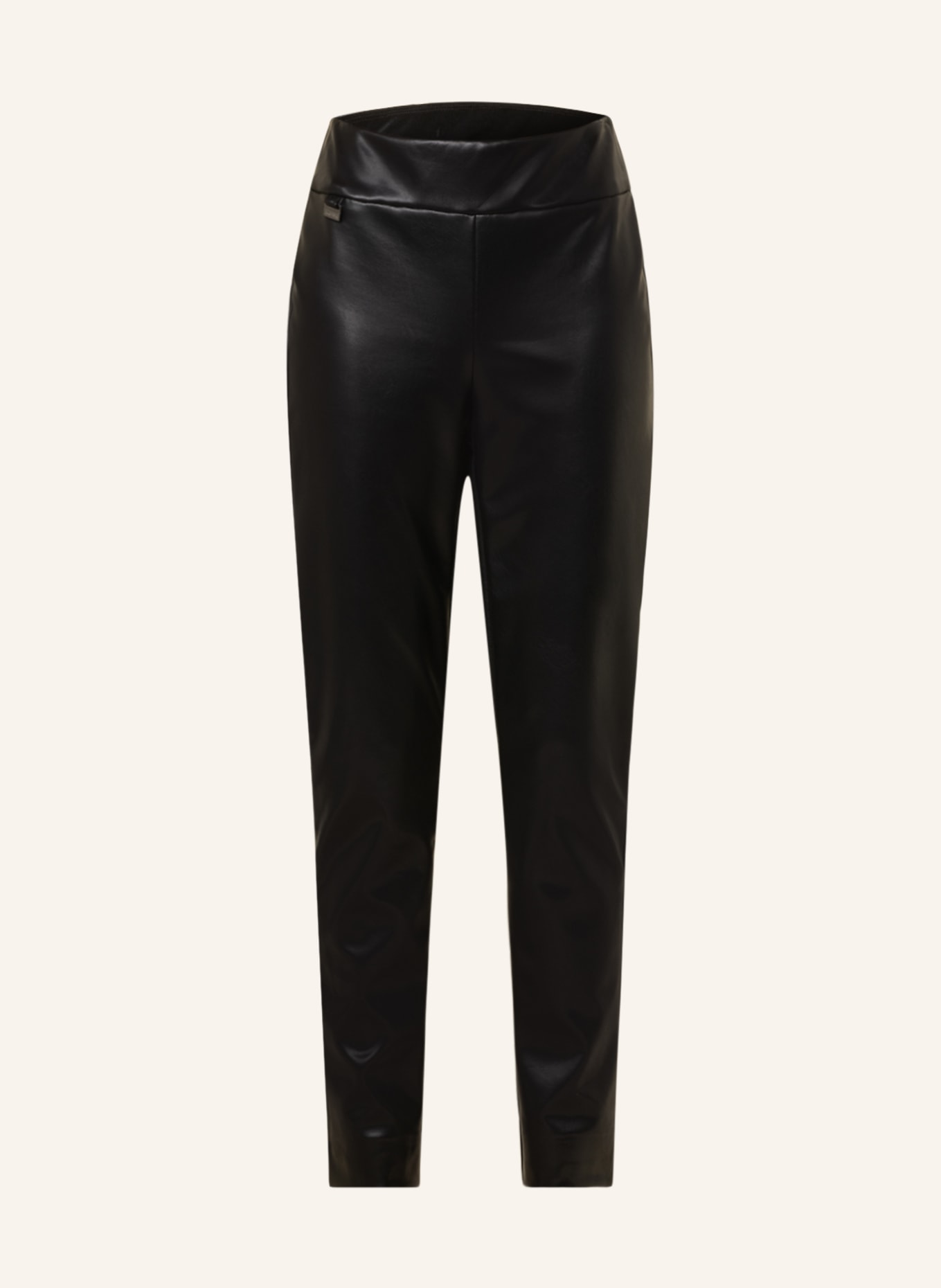 Joseph Ribkoff Pants in leather look, Color: BLACK (Image 1)