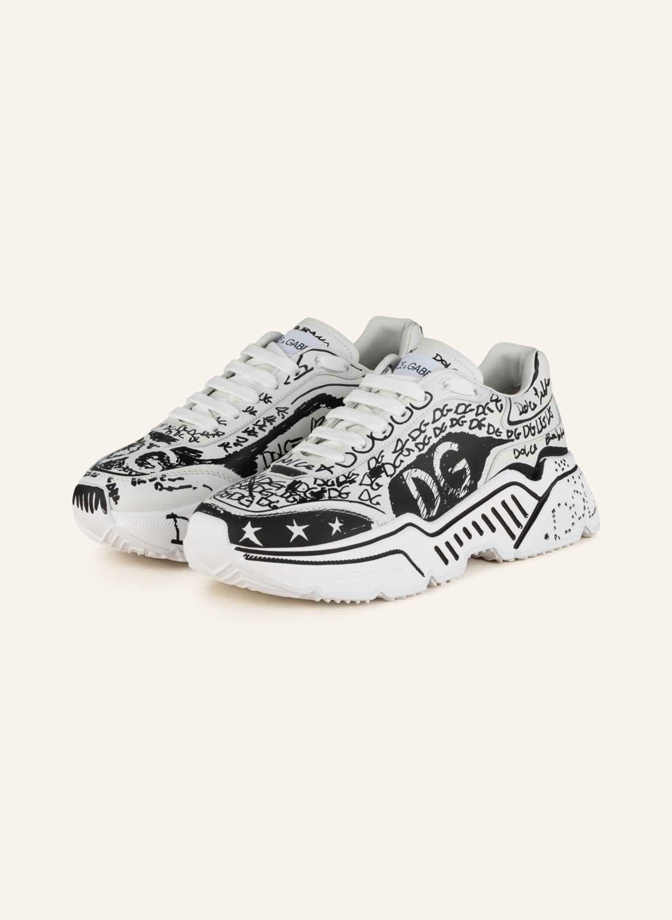 DOLCE & GABBANA Sneakers DAYMASTER, Color: WHITE/ BLACK (Image 1)