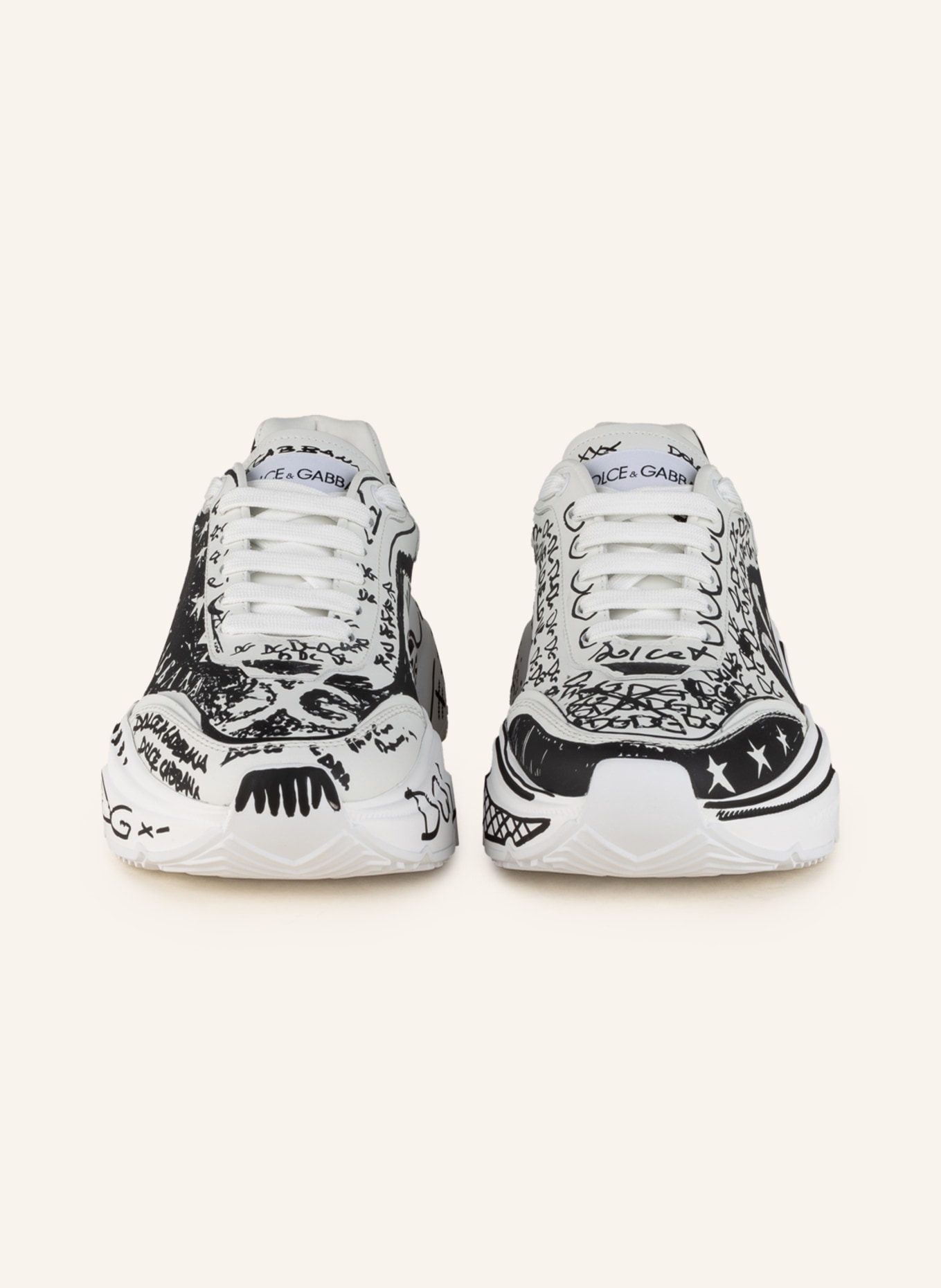 DOLCE & GABBANA Sneakers DAYMASTER, Color: WHITE/ BLACK (Image 3)