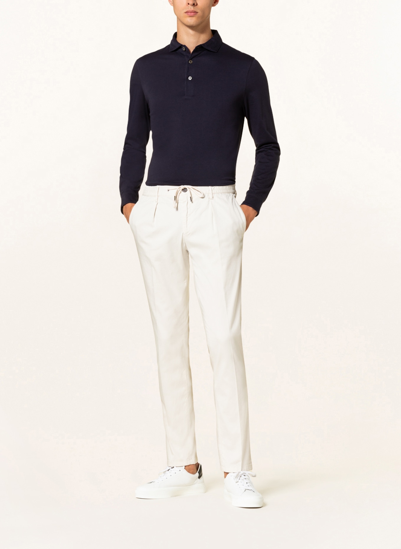 PROFUOMO Chino kalhoty Extra Slim Fit, Barva: KRÉMOVÁ (Obrázek 2)