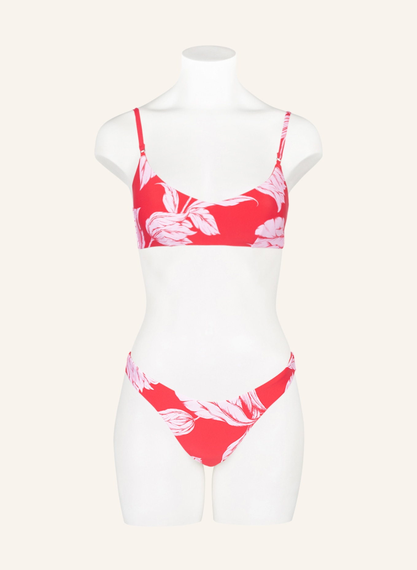 SEAFOLLY Bralette bikini top FLEUR DE BLOOM , Color: RED/ LIGHT PINK (Image 2)