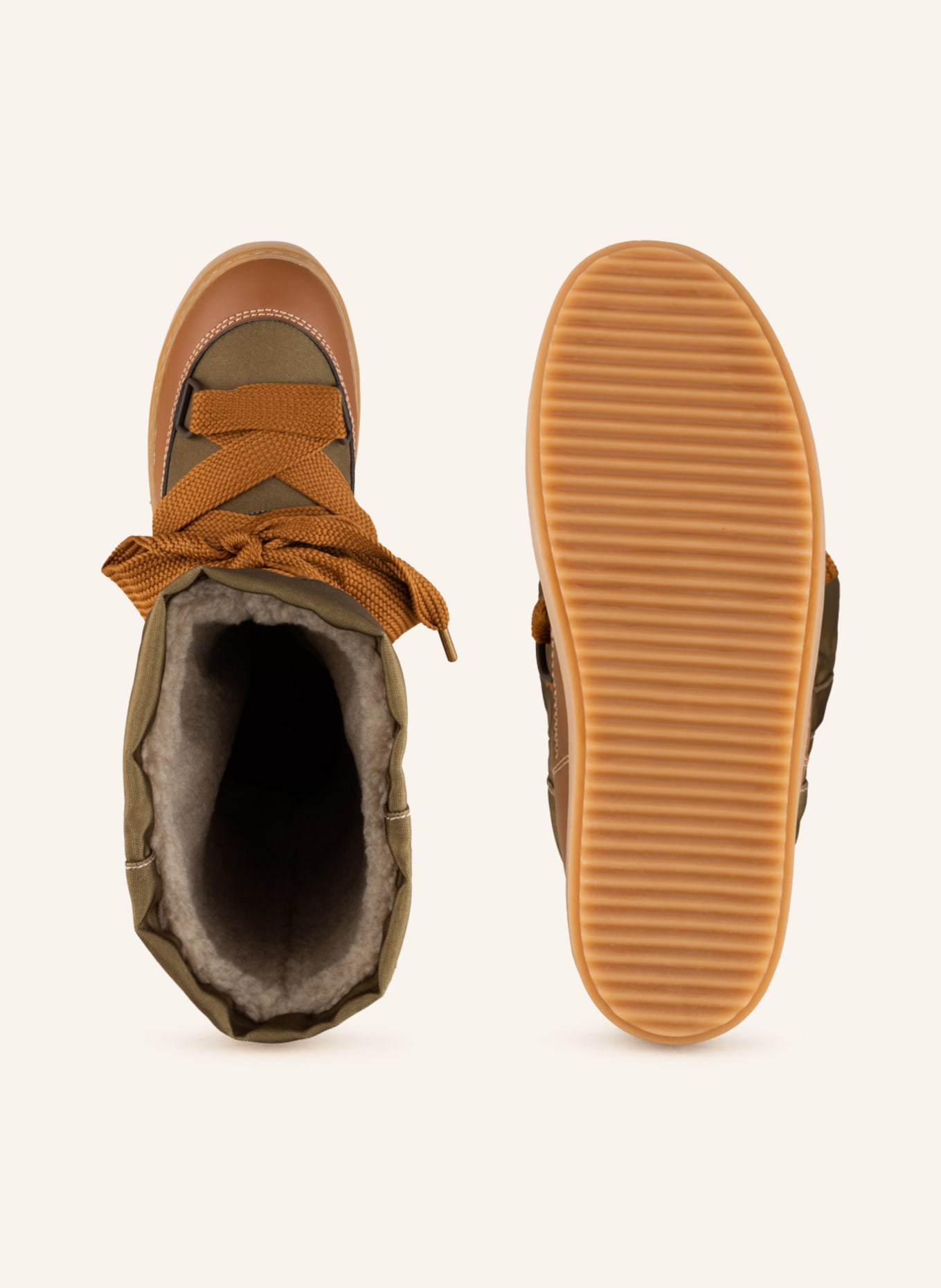 SEE BY CHLOÉ Plateau-Boots NAINA, Farbe: OLIV (Bild 5)